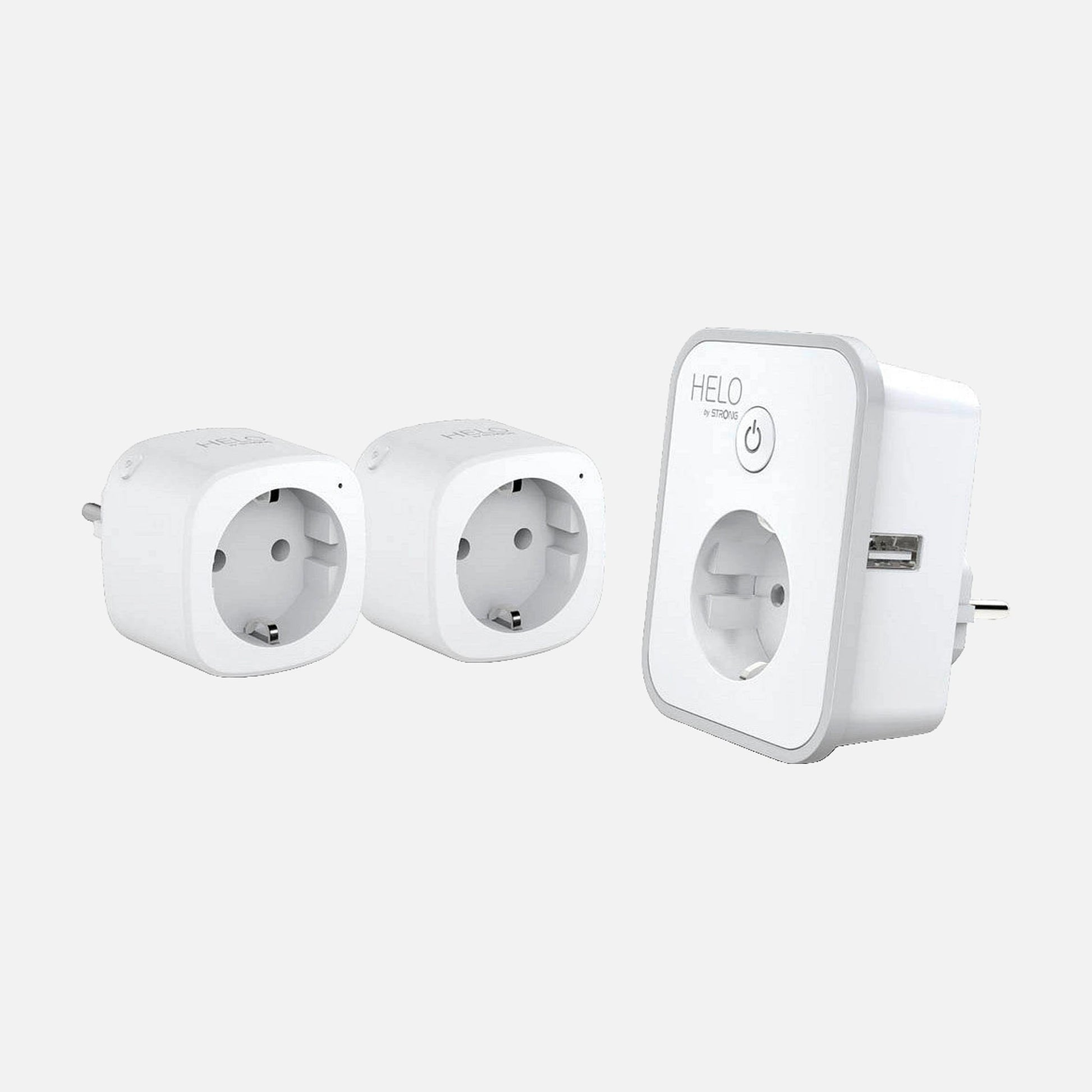 Strong HELO-PLUSB-TRIPLE-EU Smart Wi-Fi Plug Set 2USB