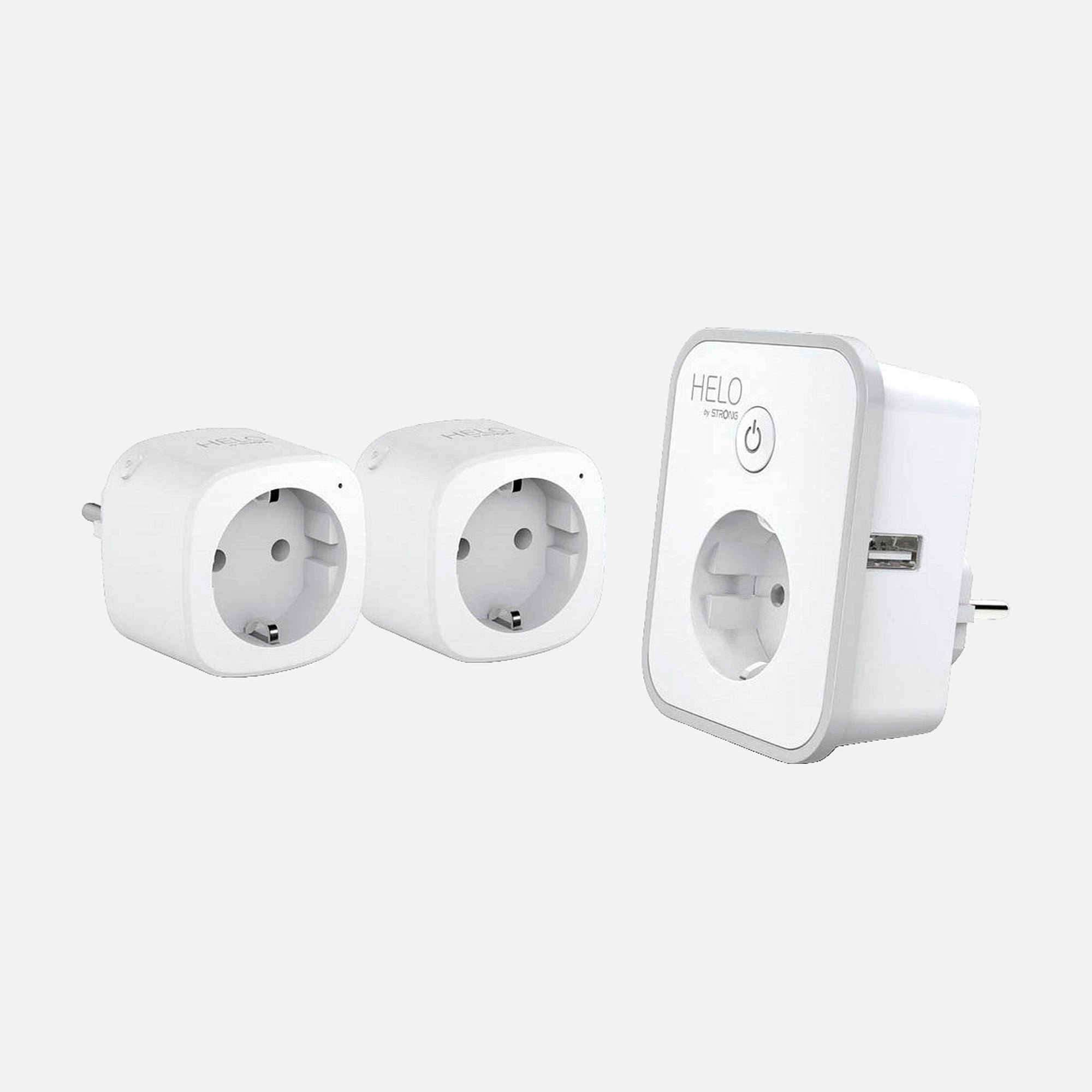 Strong HELO-PLUSB-TRIPLE-EU Smart Wi-Fi Plug Set 2USB