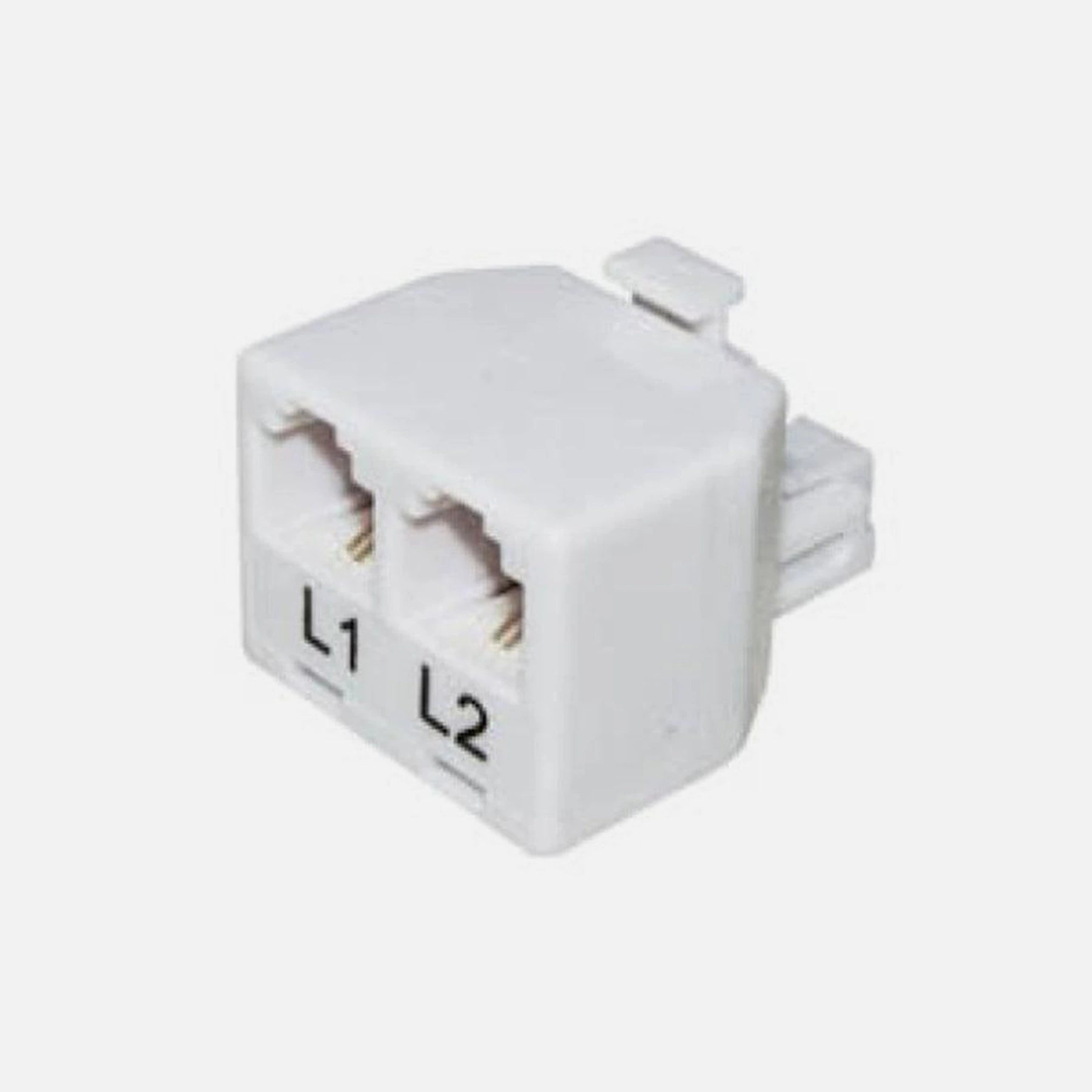 Telephone Adaptor Male/2 Tel. Lines 6P2C X2 T201-02 KGD
