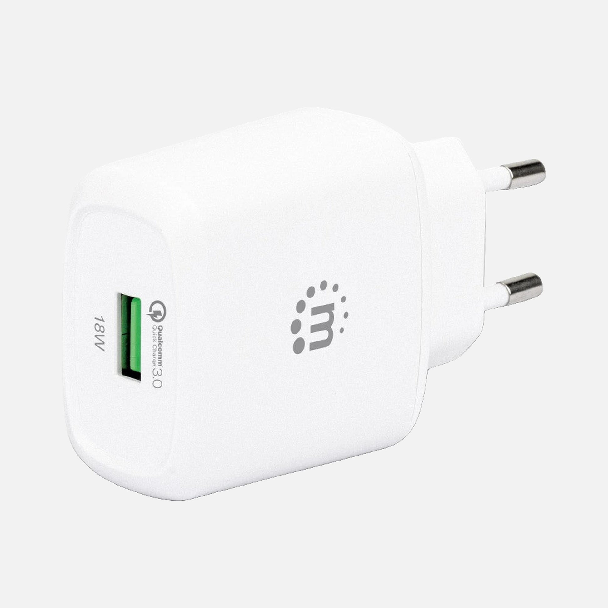 Manhattan IPW-USB-QC3WH - Wall USB Charger Quick Charge 3.0