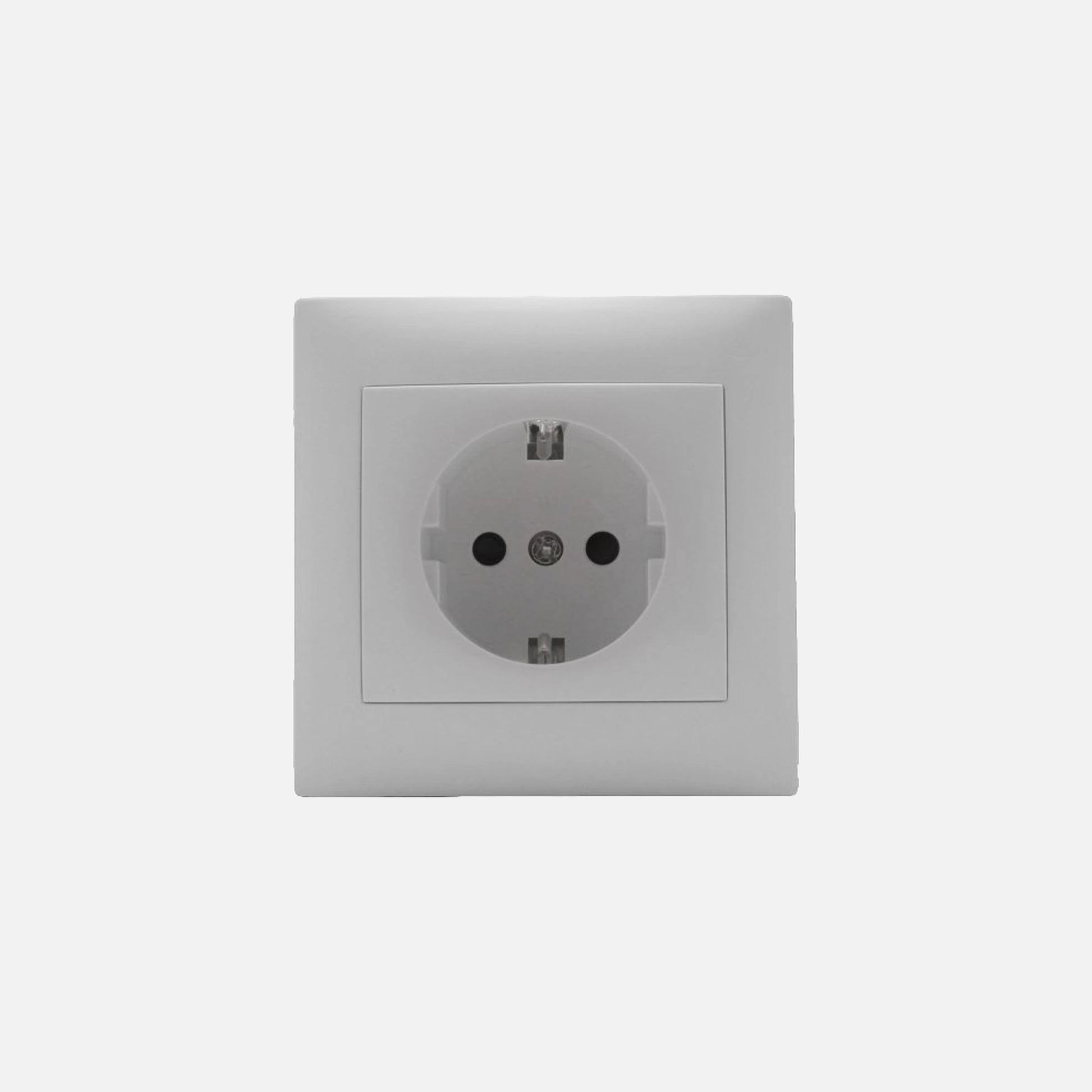 Security Schuko socket with side earth White Stinel