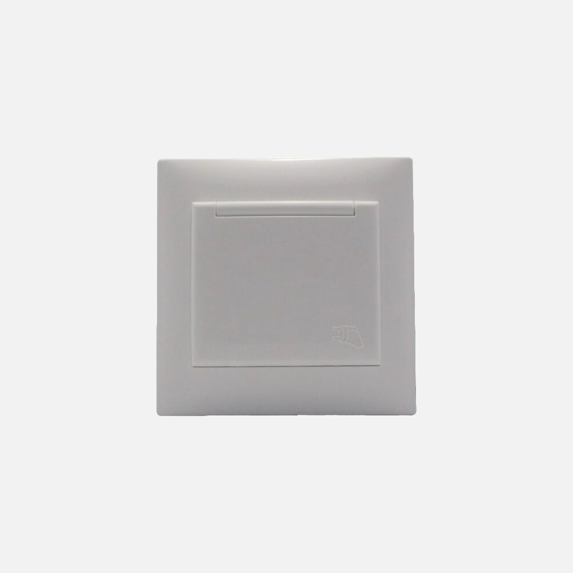 Security Schuko Socket+cover Stinel White