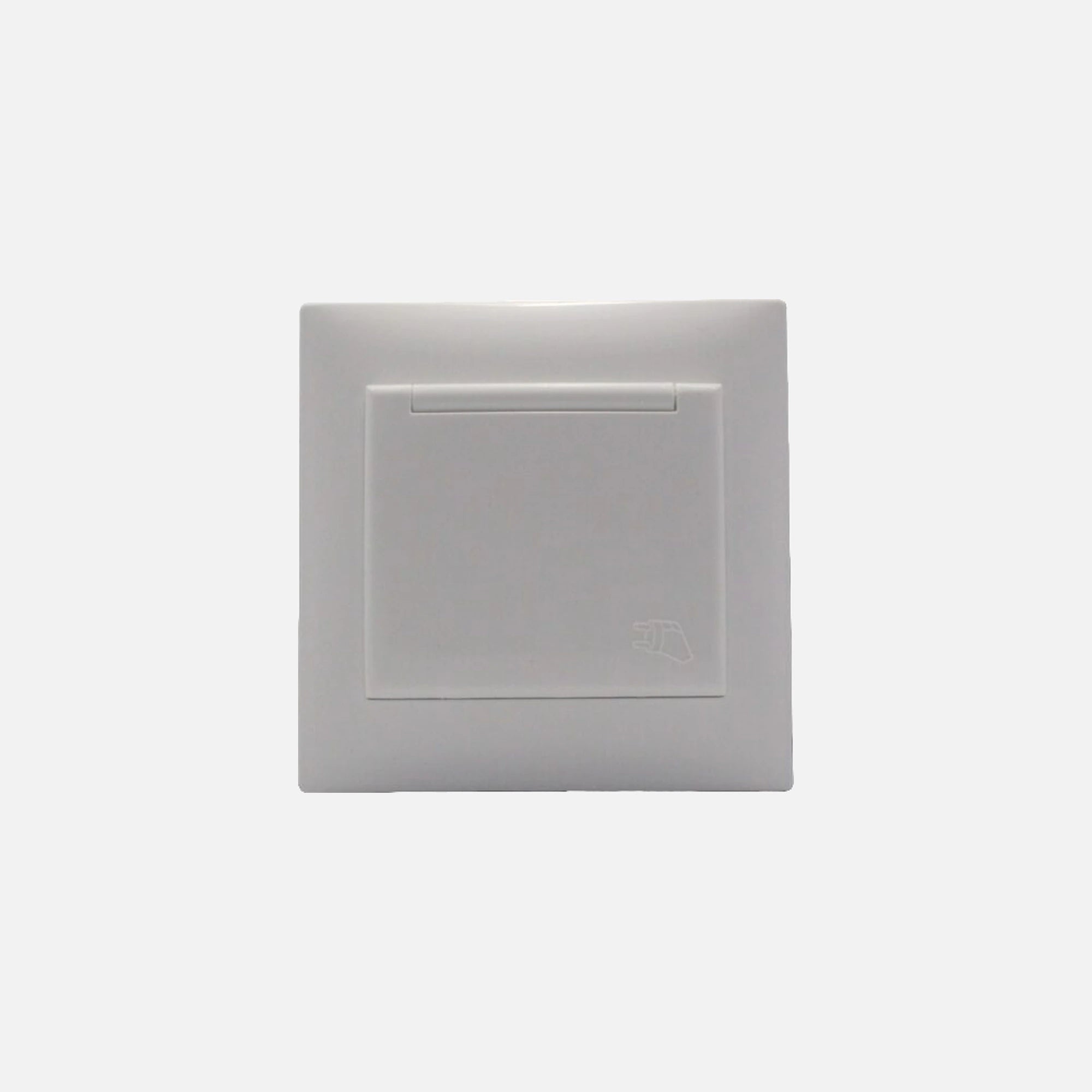 Security Schuko Socket+cover Stinel White