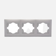 Triple Horizontal Frame Stinel - White