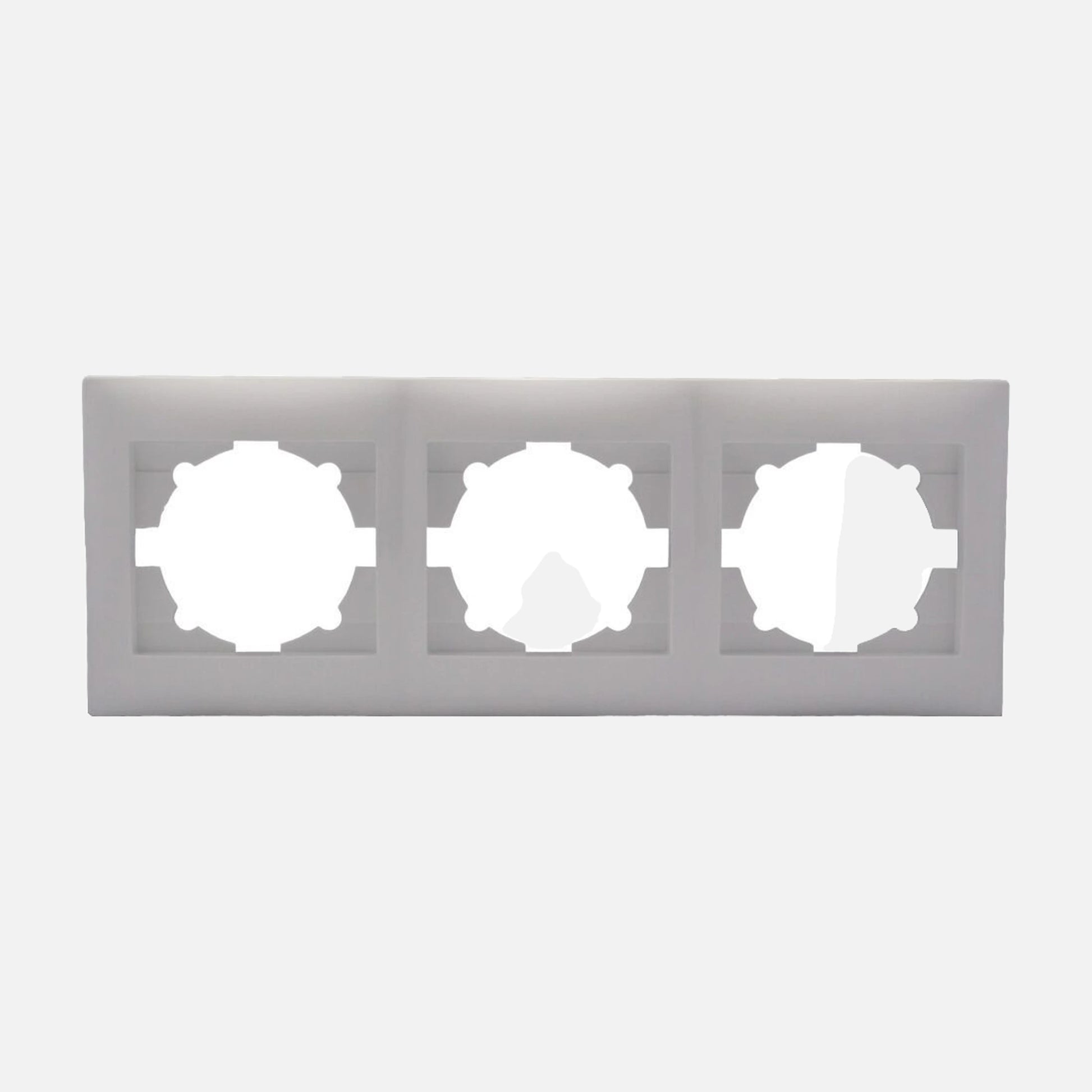 Triple Horizontal Frame Stinel - White