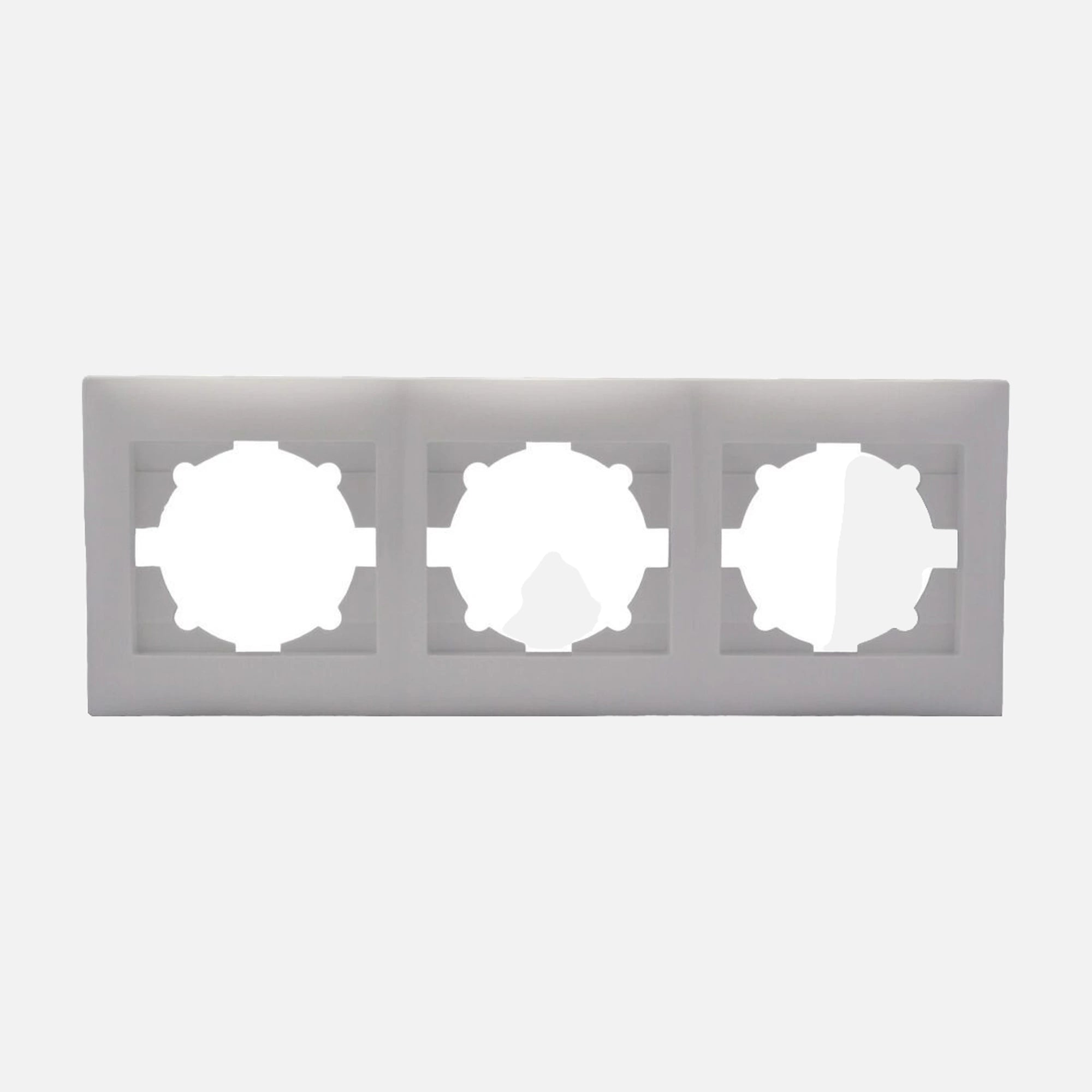Triple Horizontal Frame Stinel - White