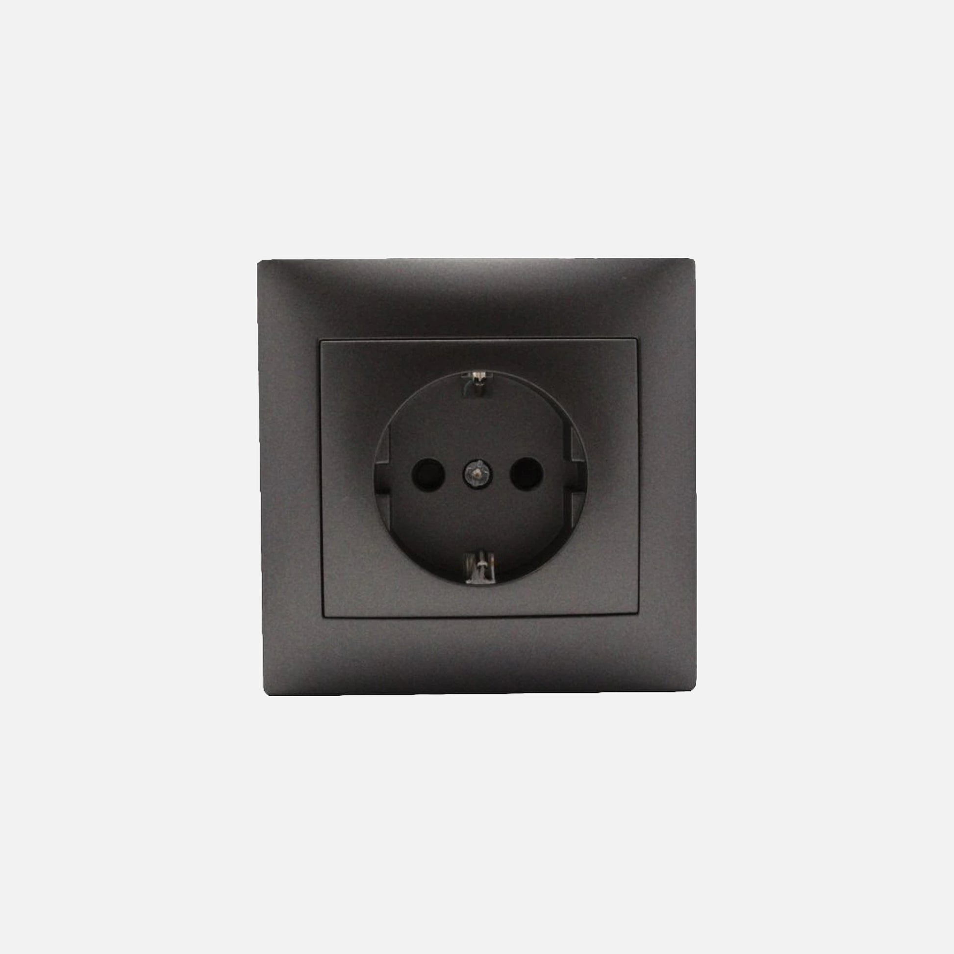 Security Schuko socket with side earth Anthracite Stinel