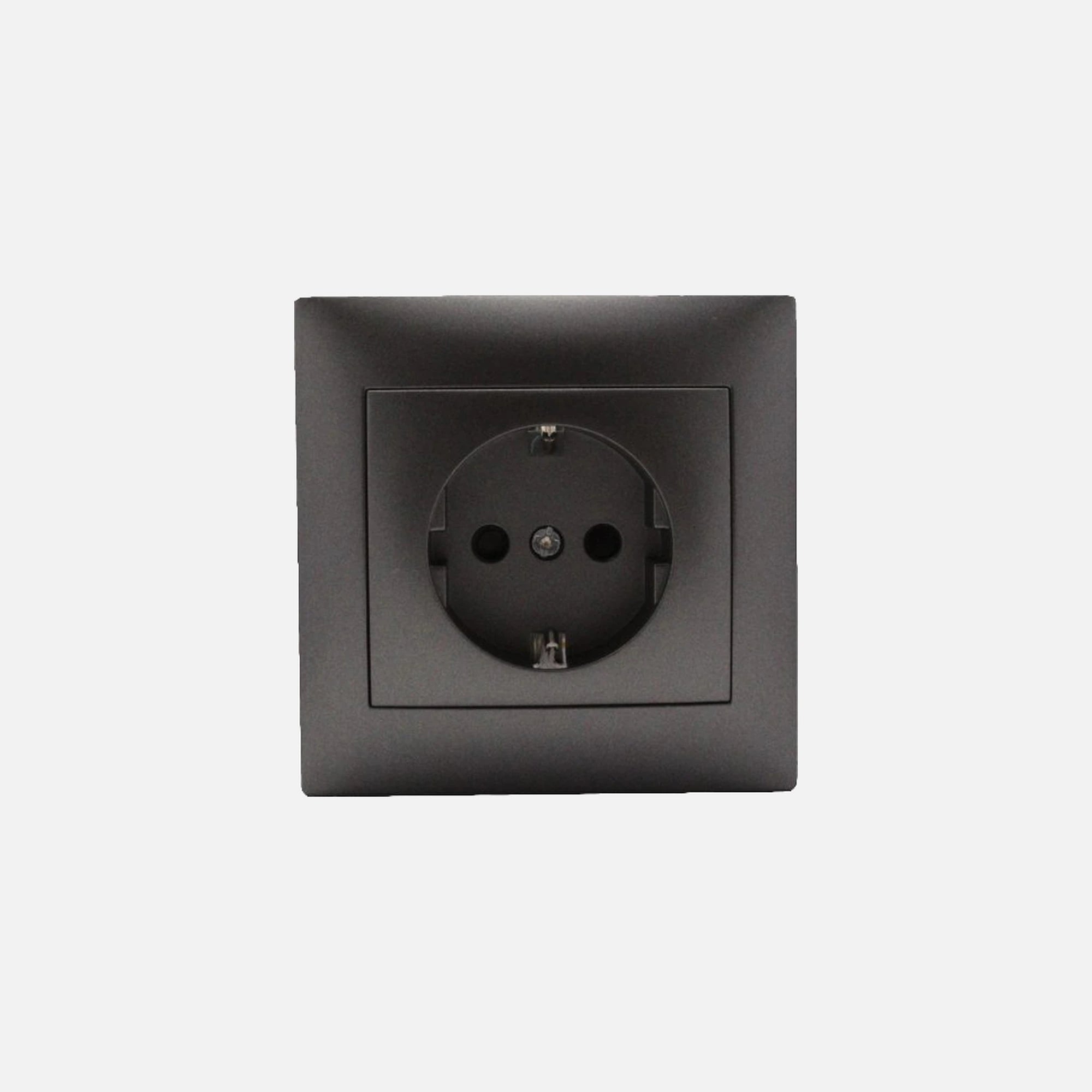 Security Schuko socket with side earth Anthracite Stinel