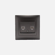 Telephone socket + CAT6 Anthracite Stinel