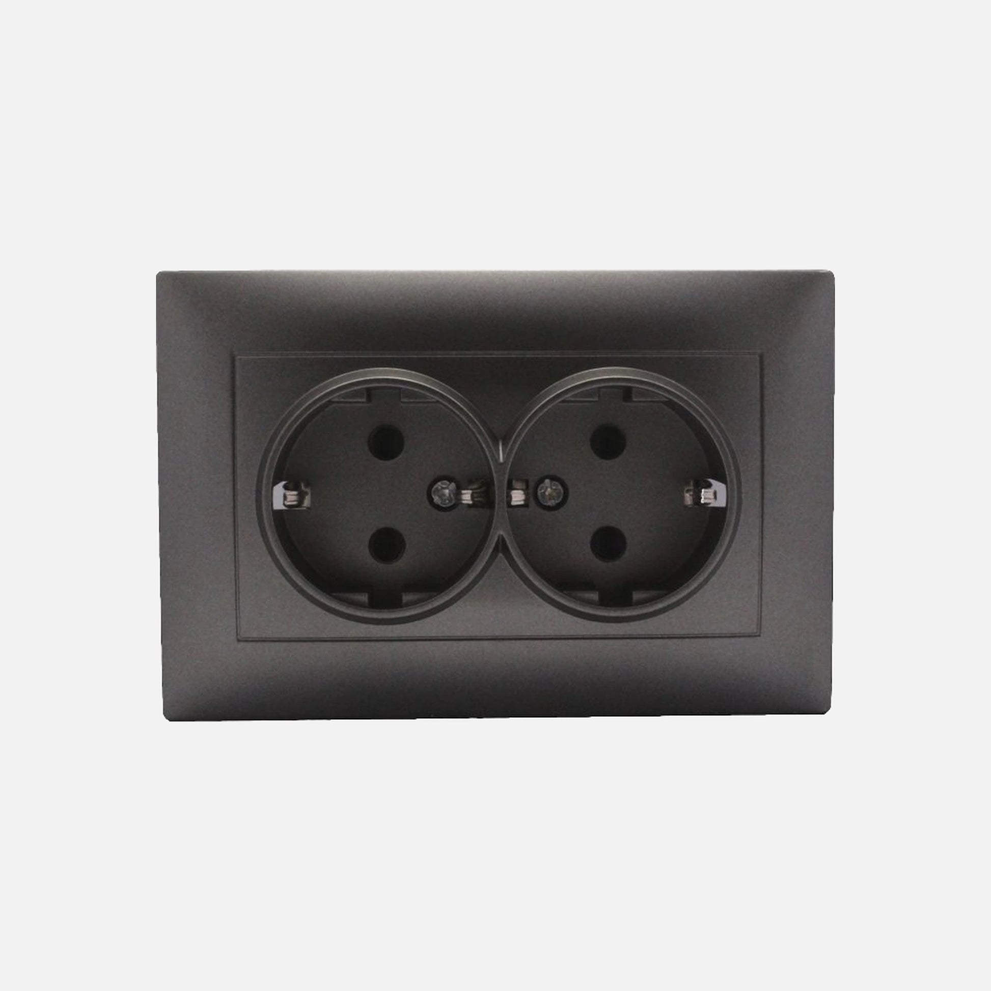 Double Security Schuko socket Stinel Anthracite