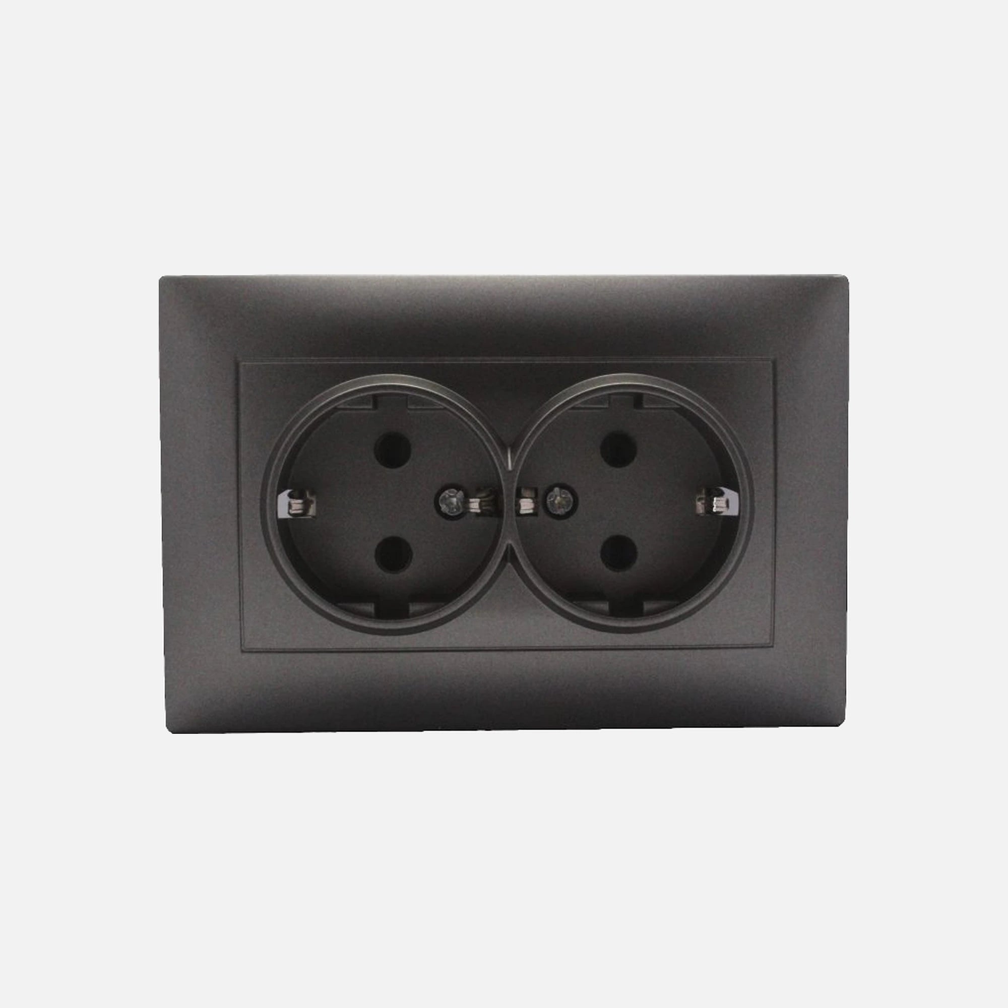 Double Security Schuko socket Stinel Anthracite