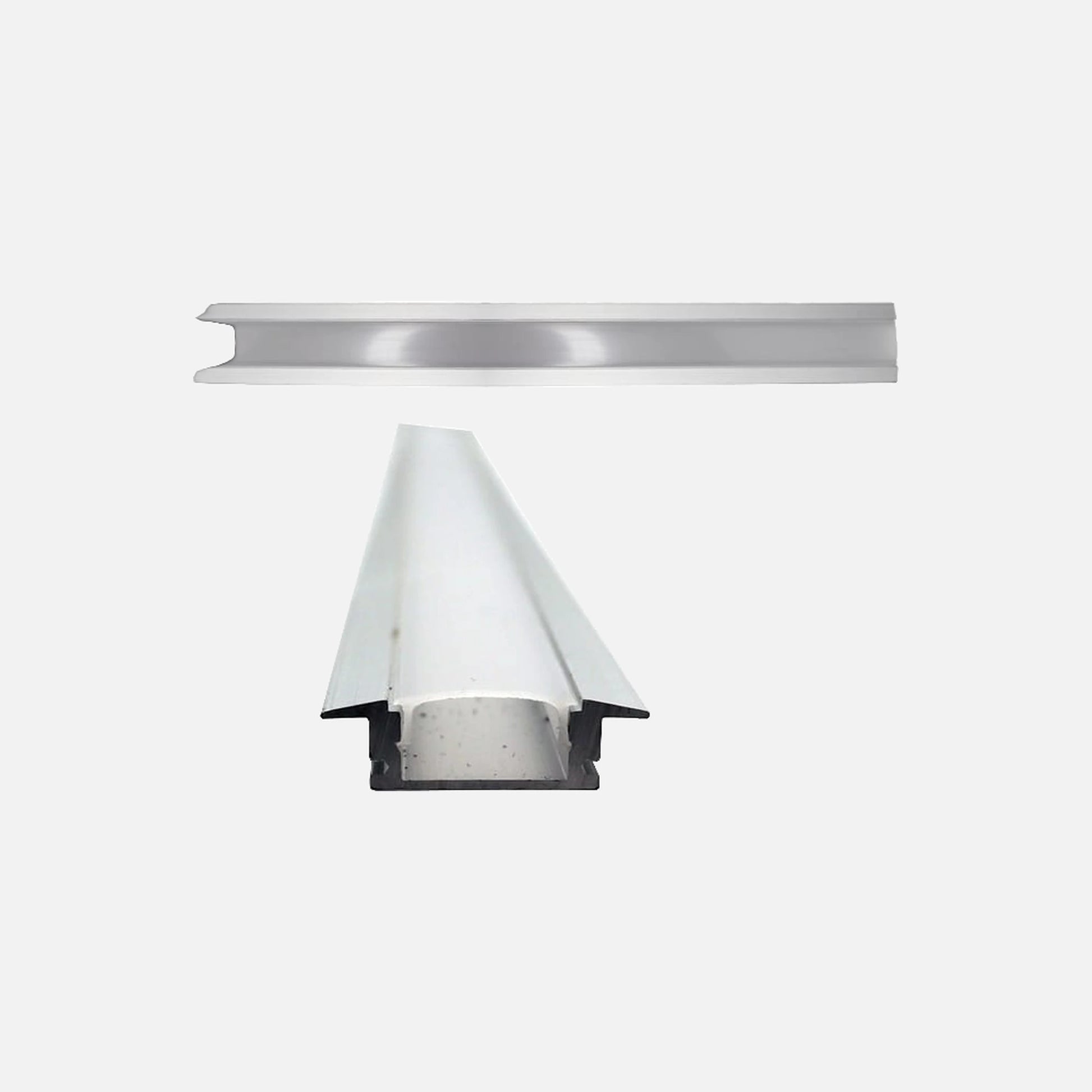 Aluminum Profile - Recessed with Opal Cover