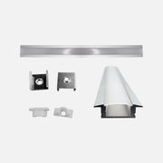 Terminal Caps without Hole for Recessed Profile
