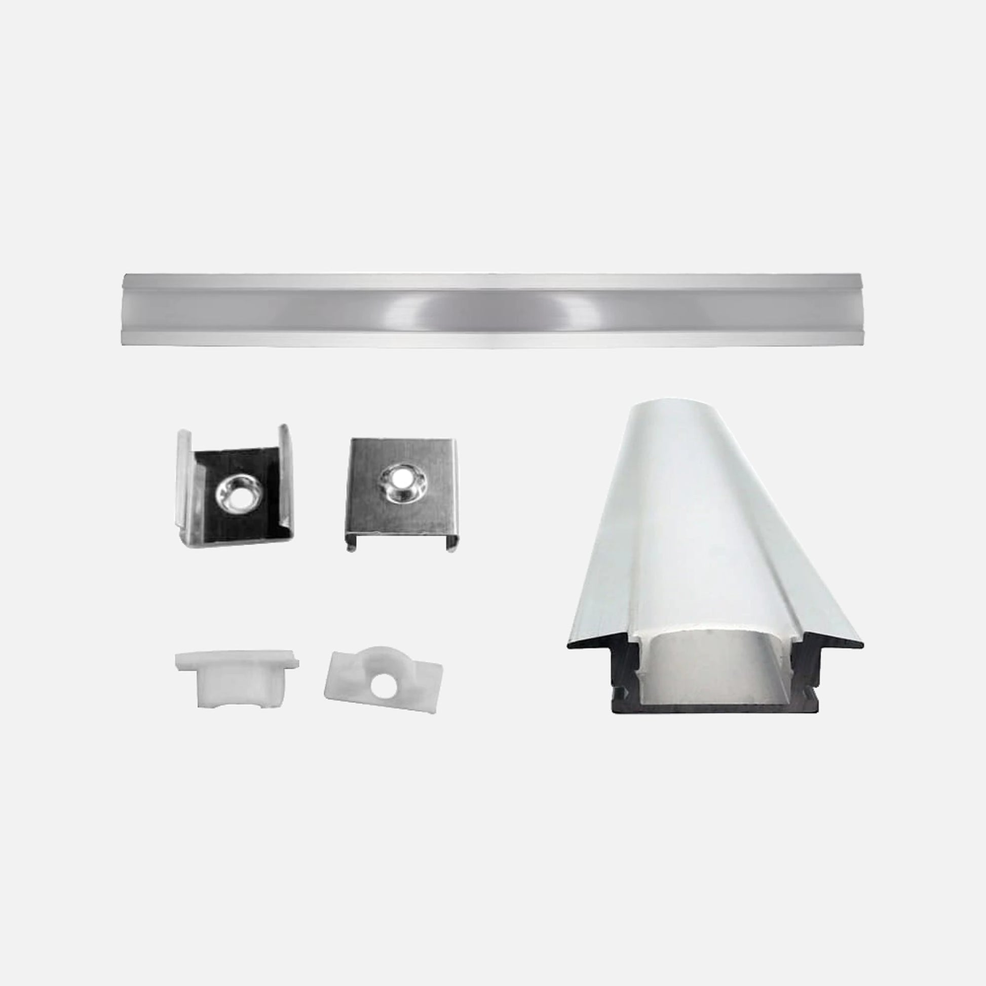 Terminal Caps without Hole for Recessed Profile