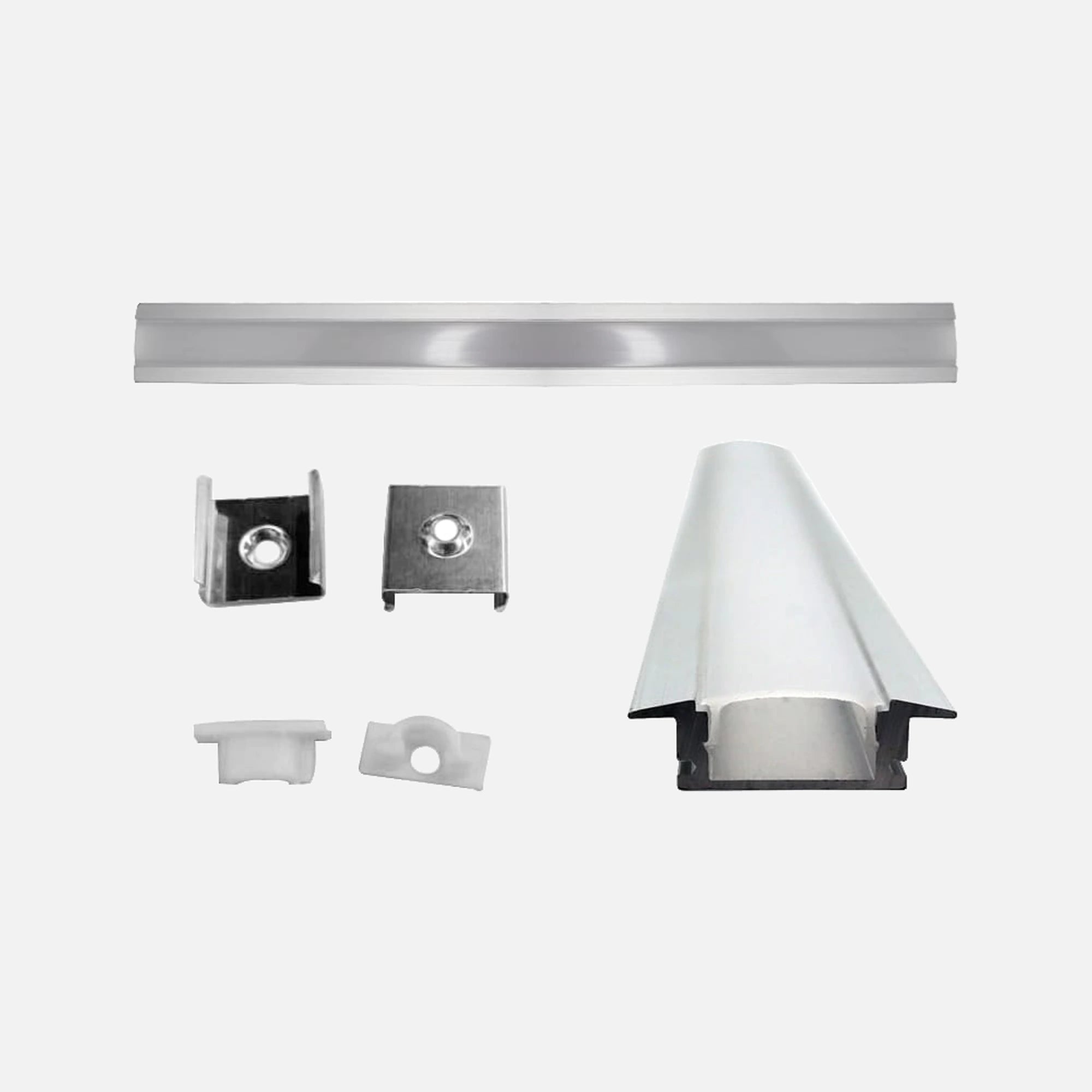 Terminal Caps without Hole for Recessed Profile