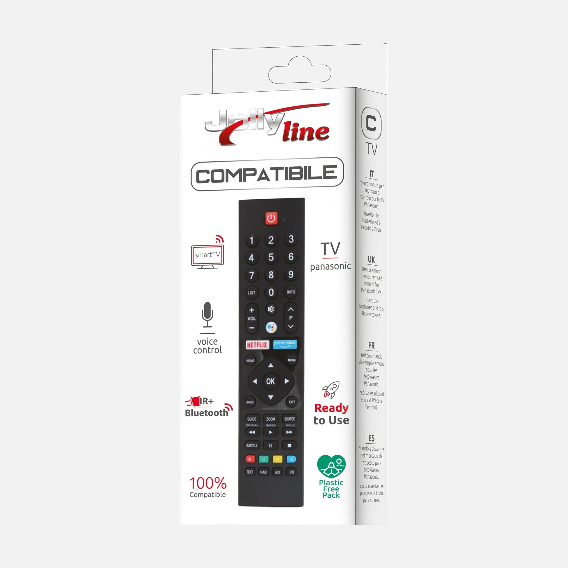 GBS Jolly Line 1503 Smart TV Panasonic IR+BT Remote Control