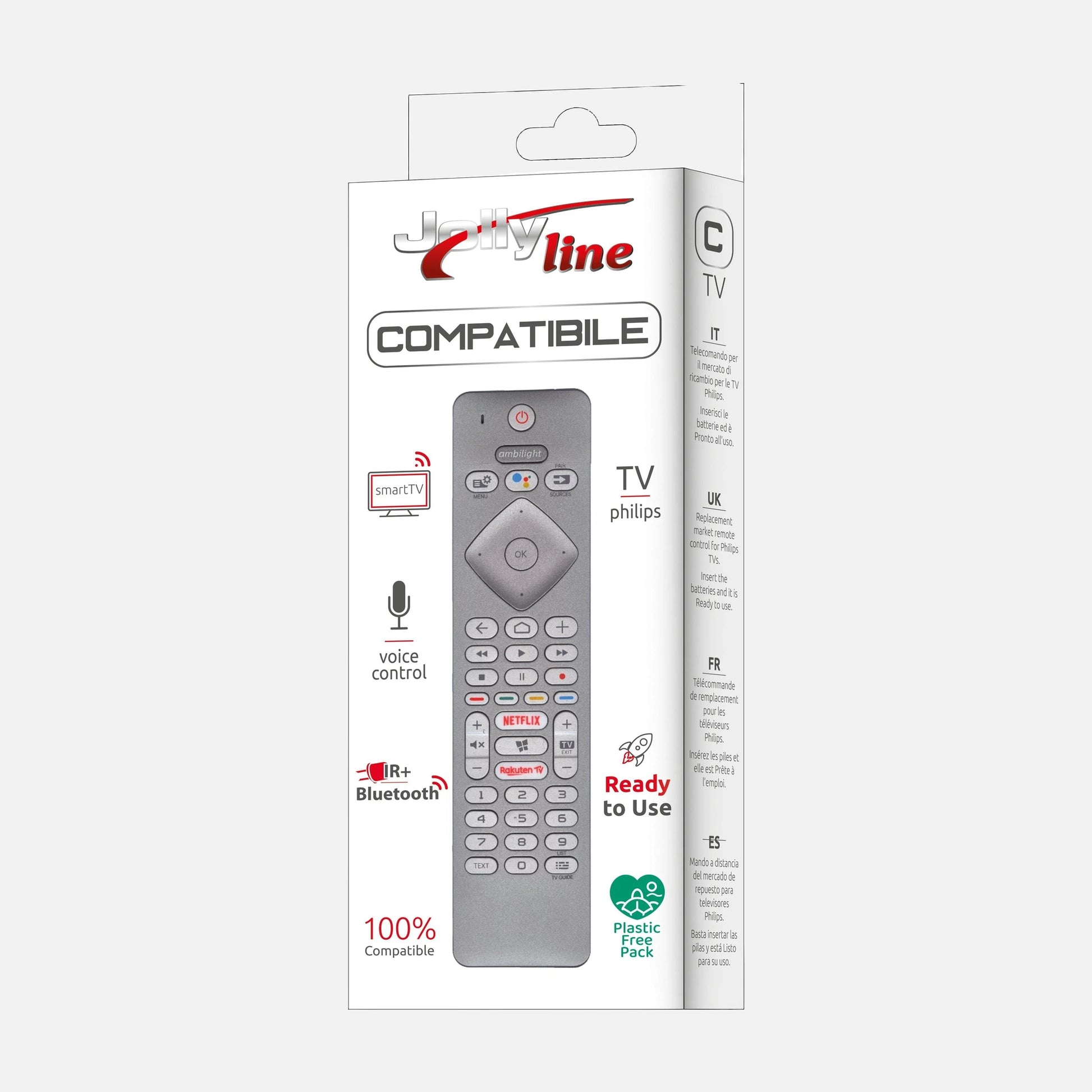 GBS Jolly Line 1504 Smart TV Philips IR+BT Remote RC4154403/01