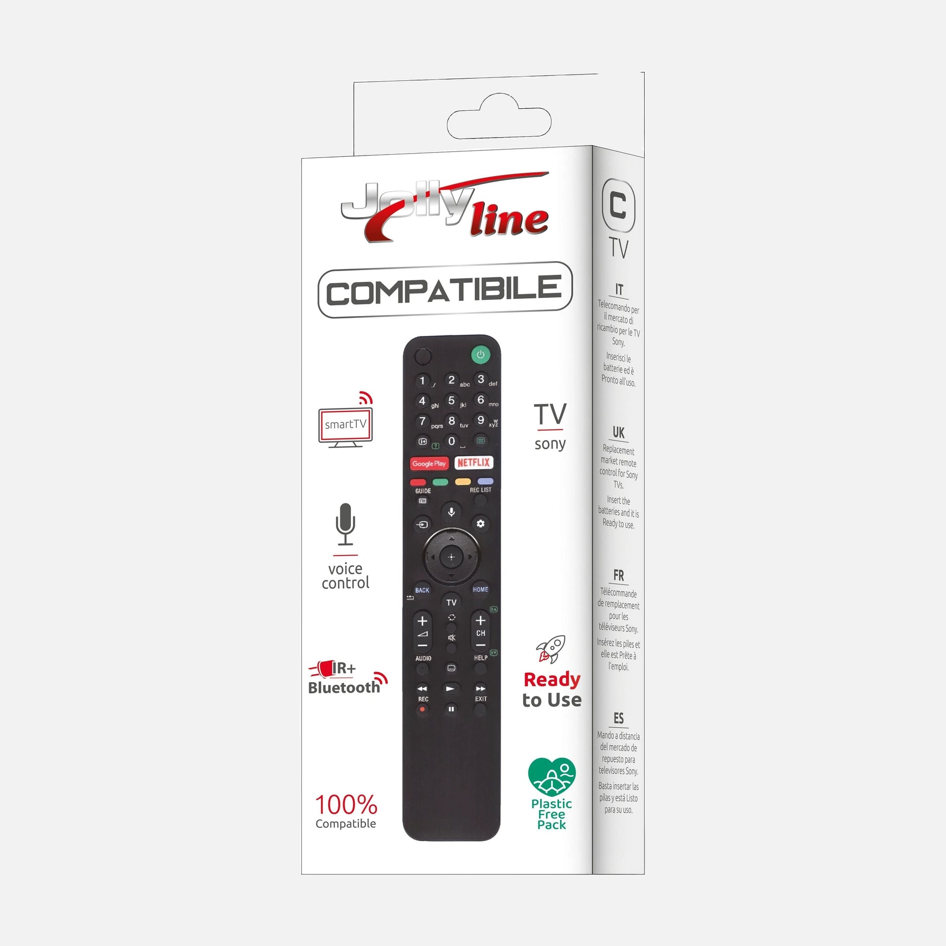 GBS Elettronica Jolly Line 1509 Sony Smart TV Remote Control
