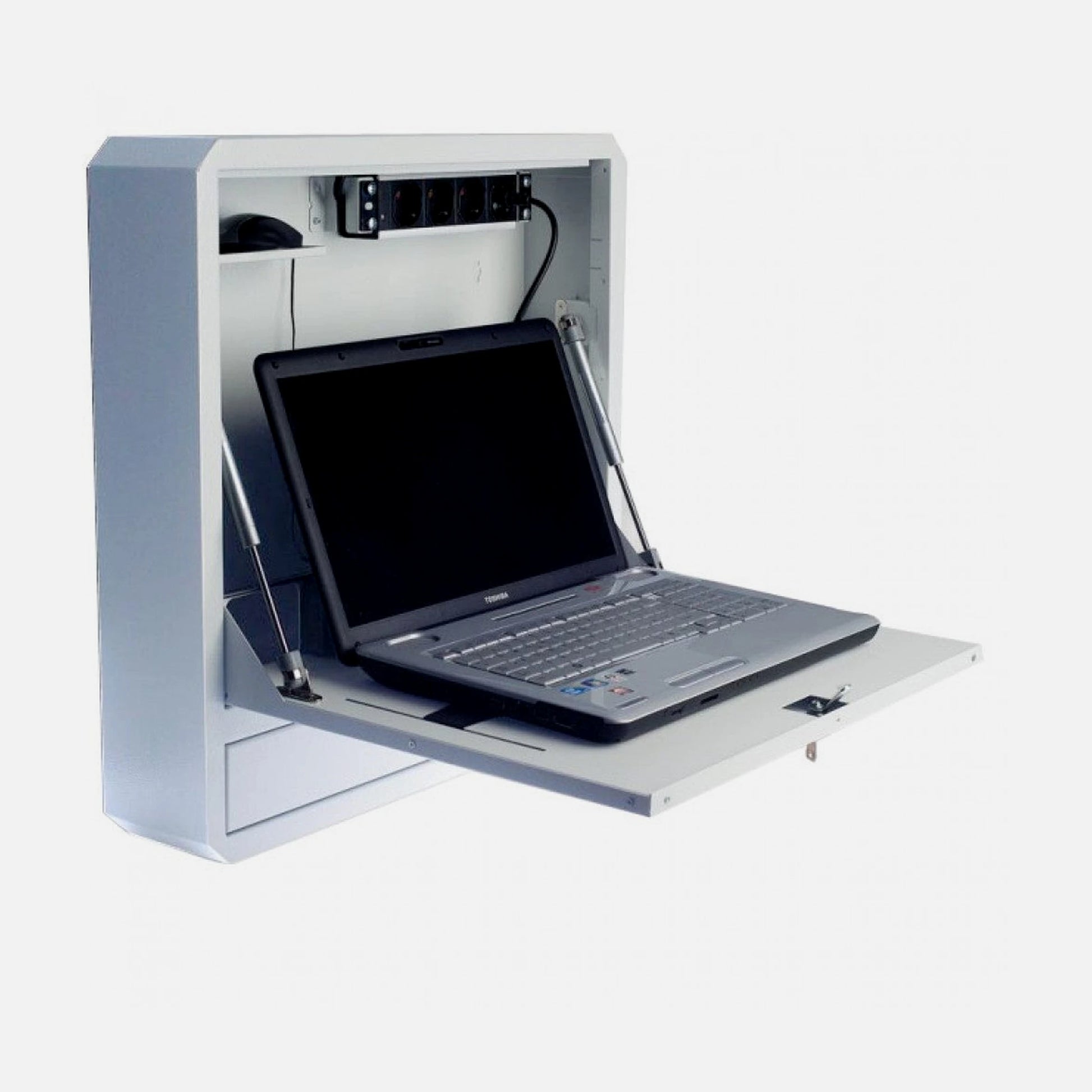 Techly Professional ICRLIM01W2 Wall Mount Security Box for 19" Laptops White