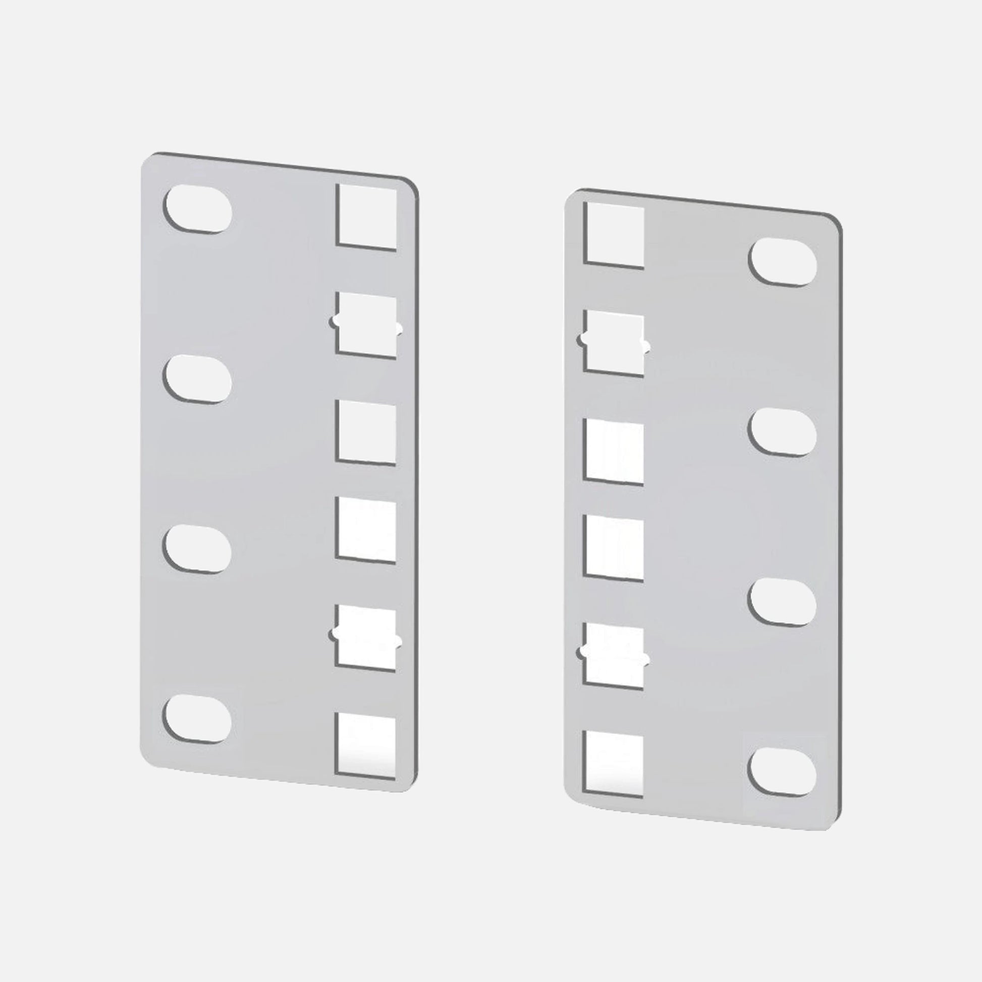 Techly I-CASE RAIL-ADP2ETG Pair of Reducer Brackets 21" to 19" 2U ETSI