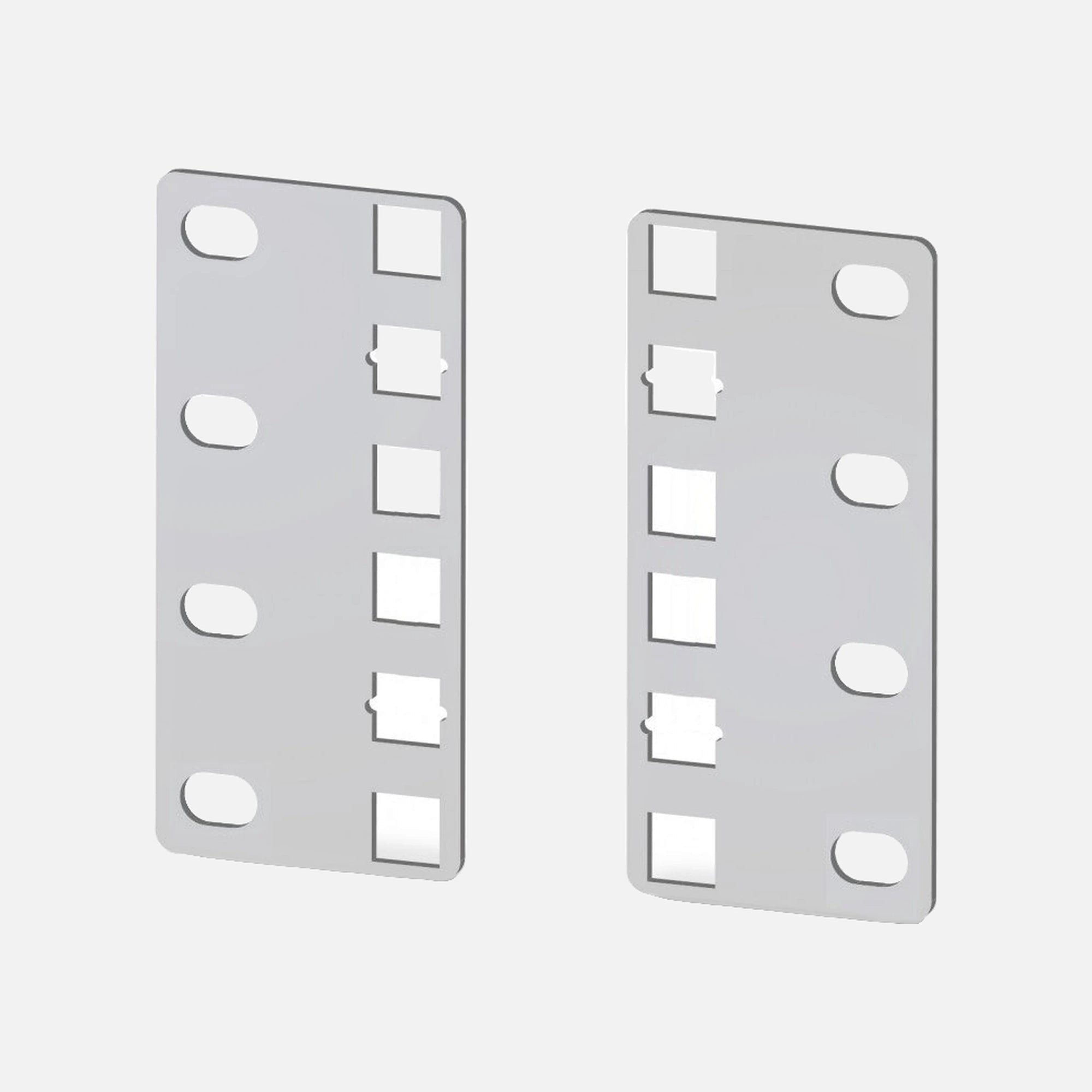 Techly I-CASE RAIL-ADP2ETG Pair of Reducer Brackets 21" to 19" 2U ETSI
