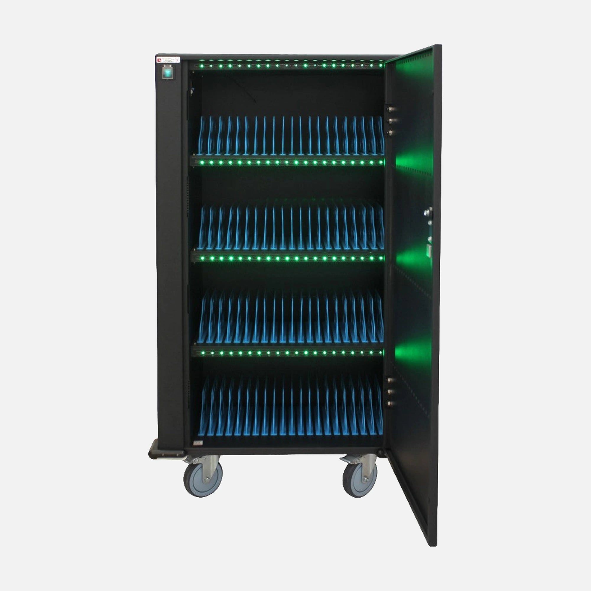 Techly I-CABINET-80DUTY USB Charging Trolley 80 Devices Black