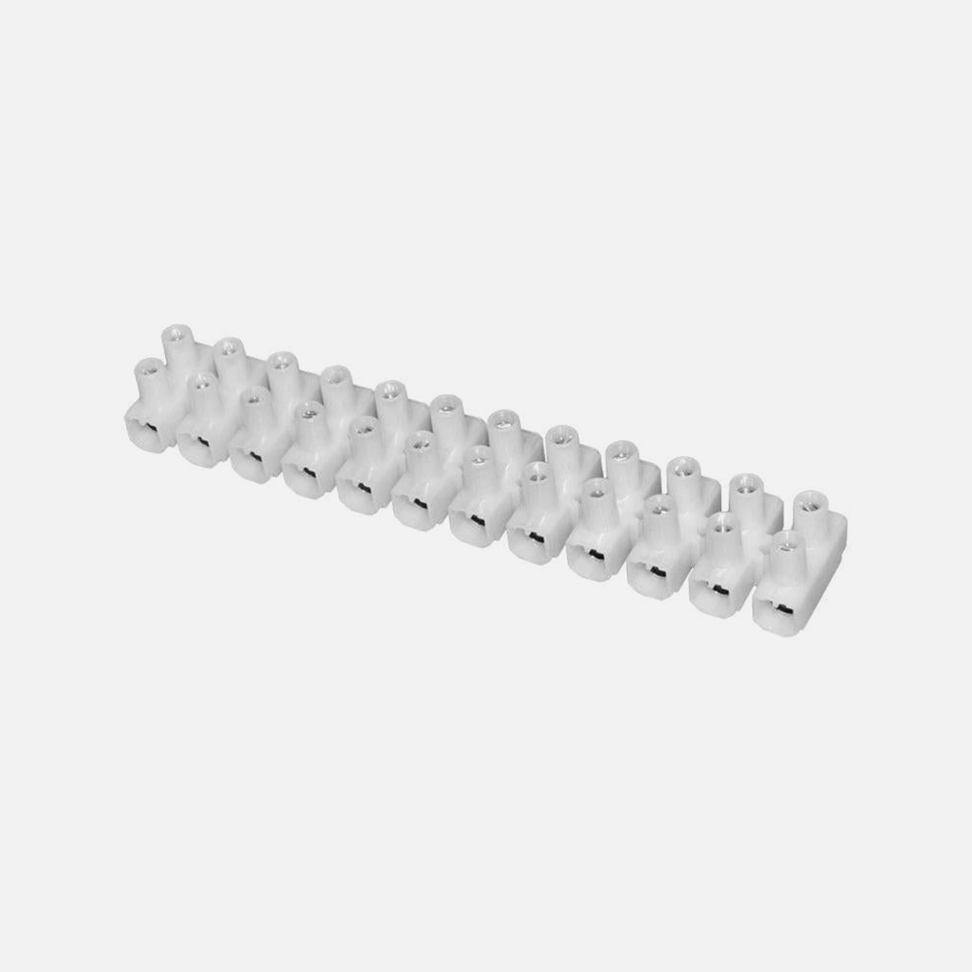 AD Terminal Block RA 12P 16mm² White Polyamide