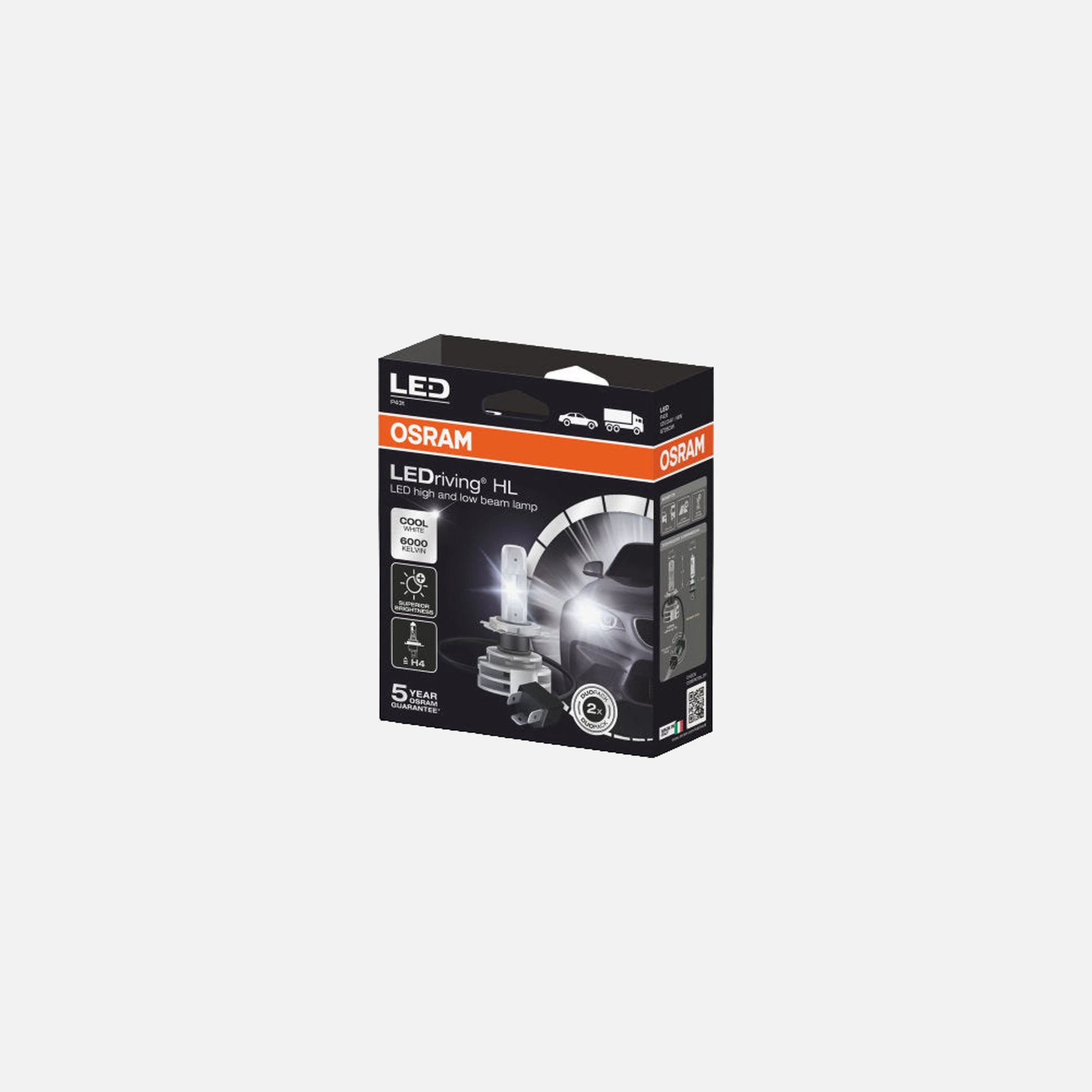 LEDVANCE OSRAM Auto Auxiliary Bulb LED HL H4 Gen2 - P43t