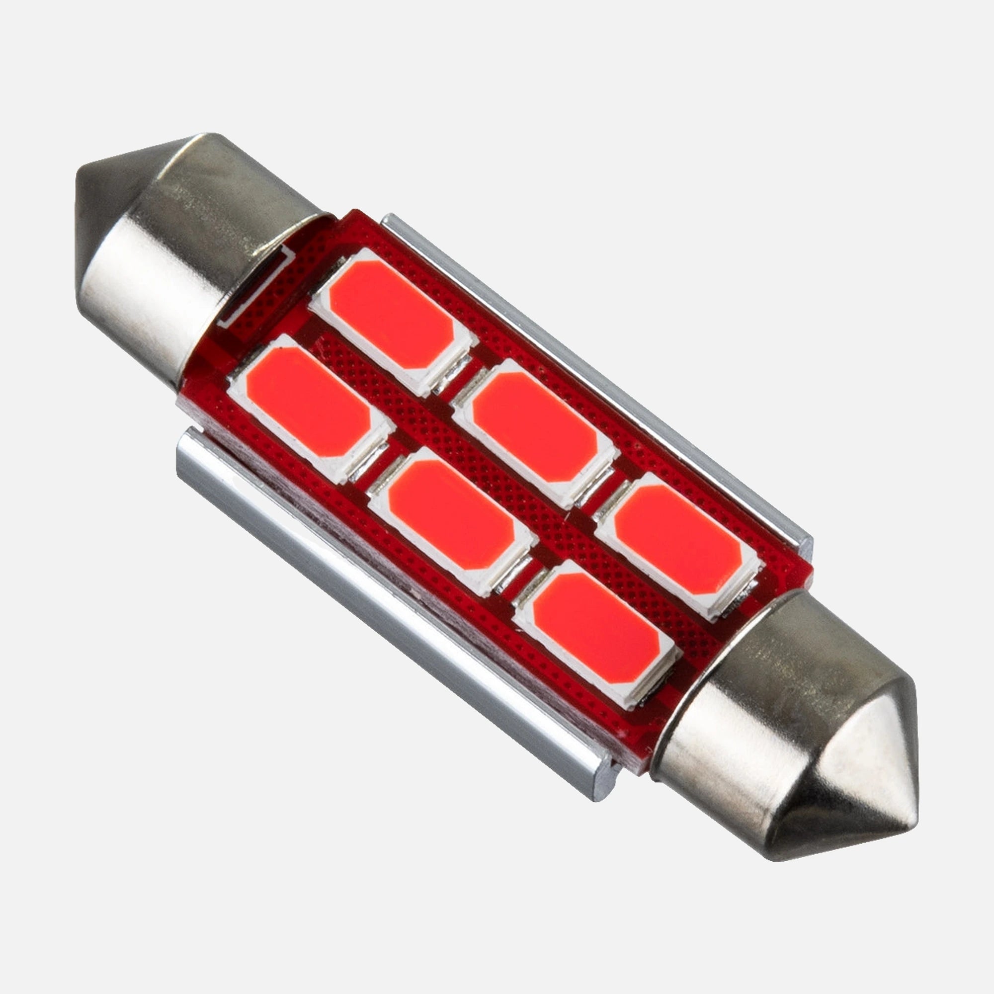 FESTOON C5W 12V 5W Red Automotive Auxiliary Signal Lamp 39mm
