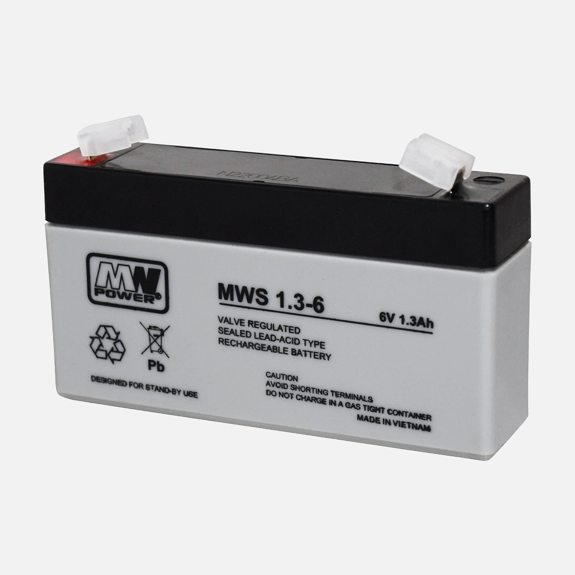 MPL Power Elektro Rechargeable Lead Battery - VRLA MWS 6V/1.3Ah
