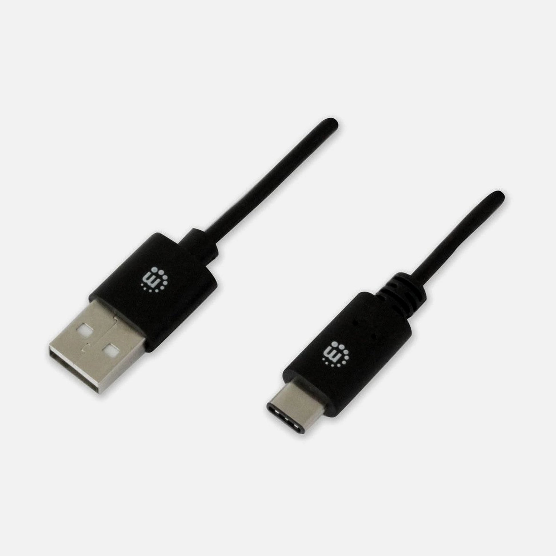 Manhattan ICOC MUSB20-CMAM30 - HiSpeed USB A Male To USB-C Male 3m Cable