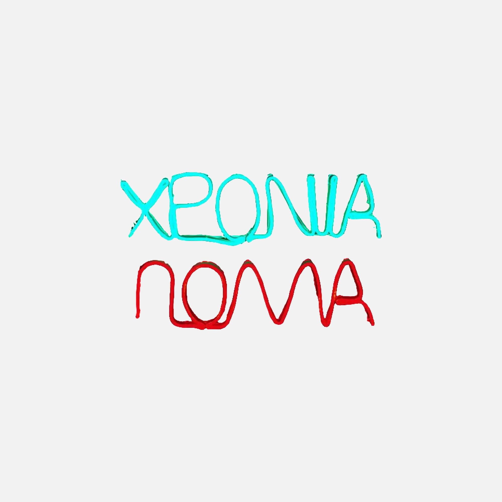 RP Neon Χρόνια Πολλά with 8 Programs Red-Green 220V