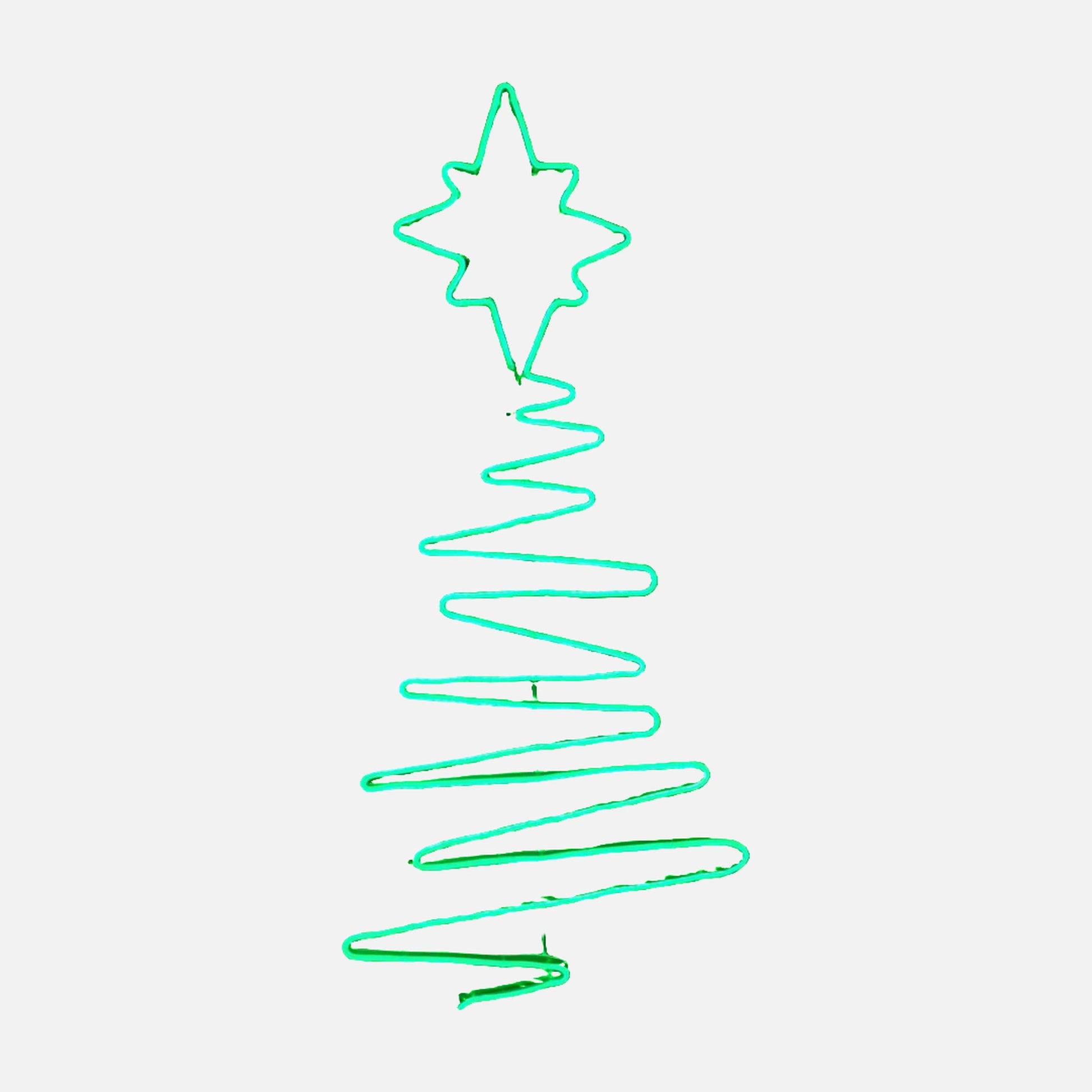 RP Neon Christmas Tree Art Line Stable 220V IP44 Green