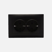 Double Security Schuko socket Stinel Black