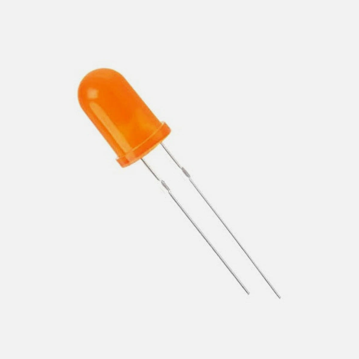 Orange LED indicator light 5mm 40mcd 50°