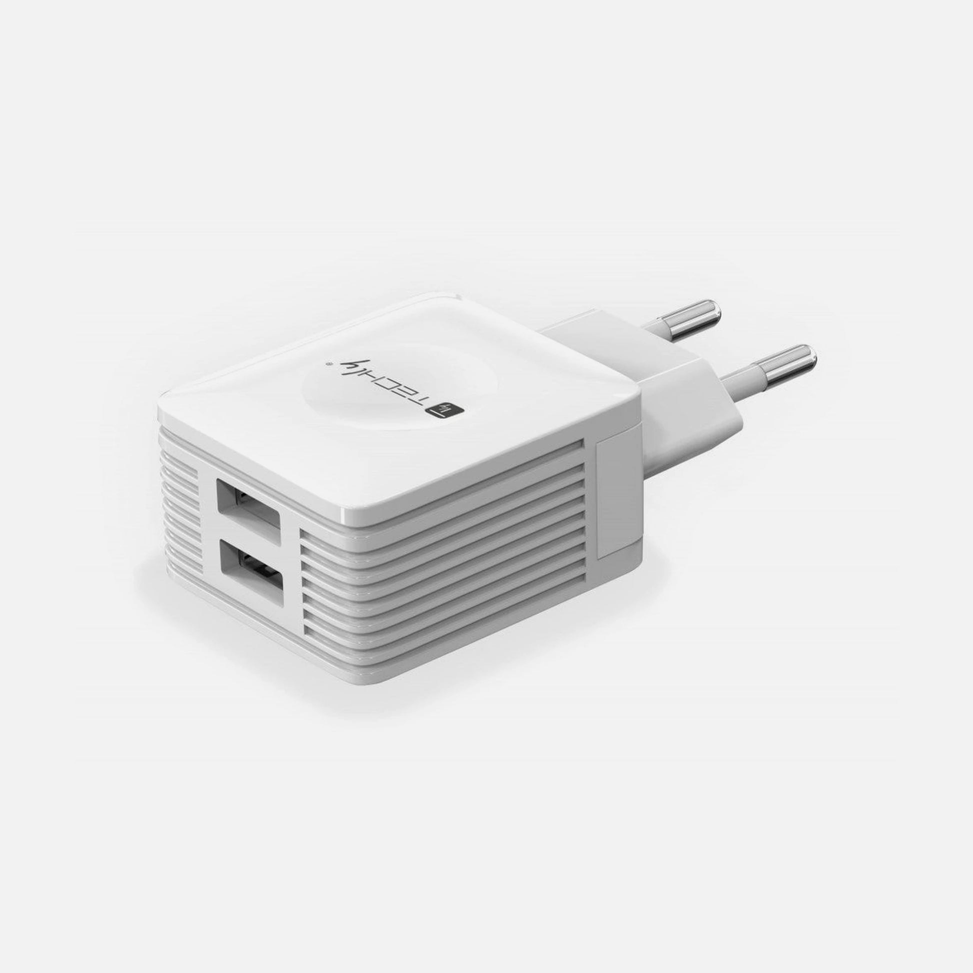 Techly IPW-USB-EC152W Dual USB Wall Charger 5V 2.1A White