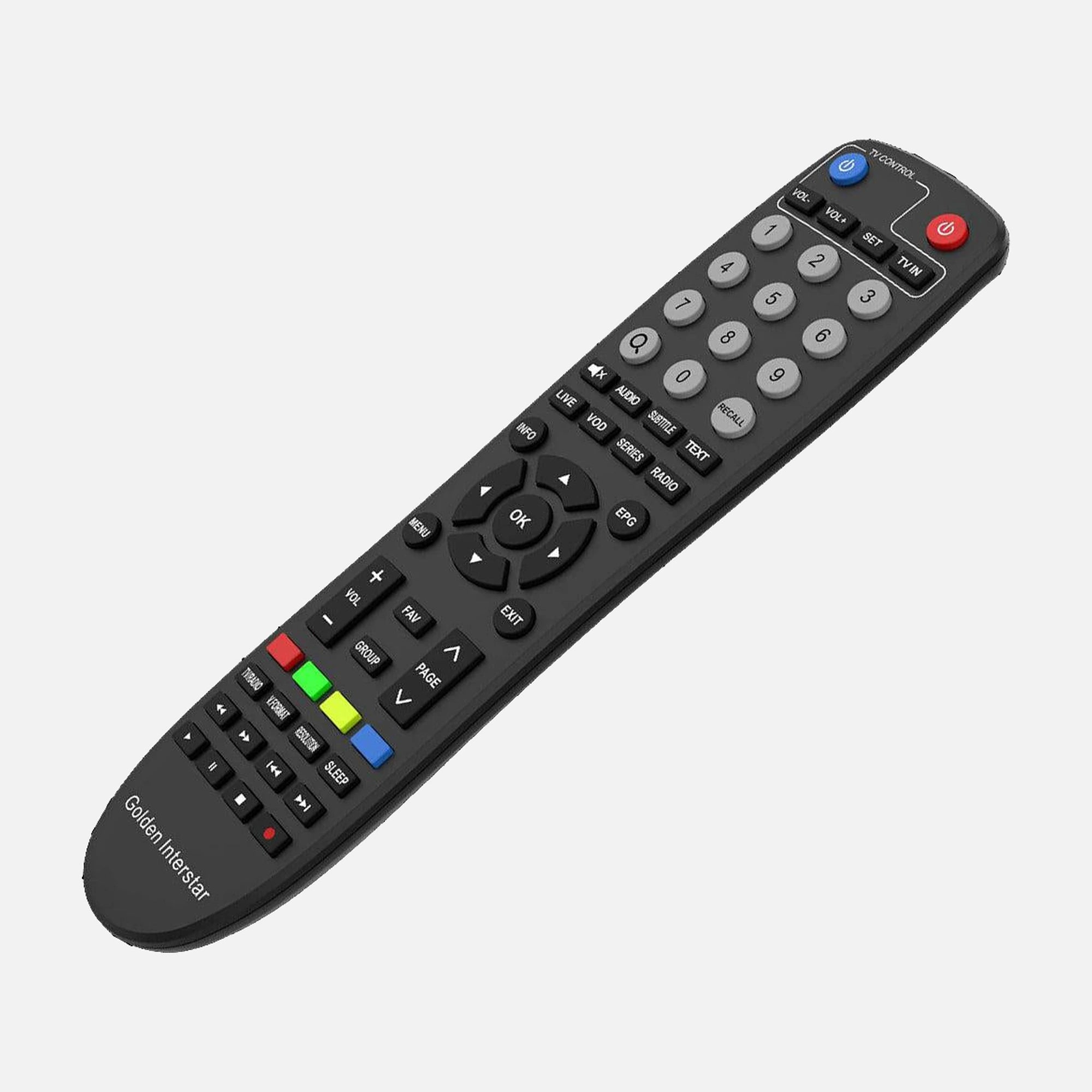 Golden Interstar Remote Control for Beta X 4K Receiver