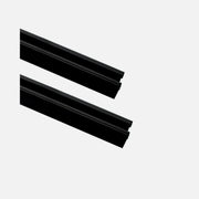 Single Phase Lighting Rail 2m Black