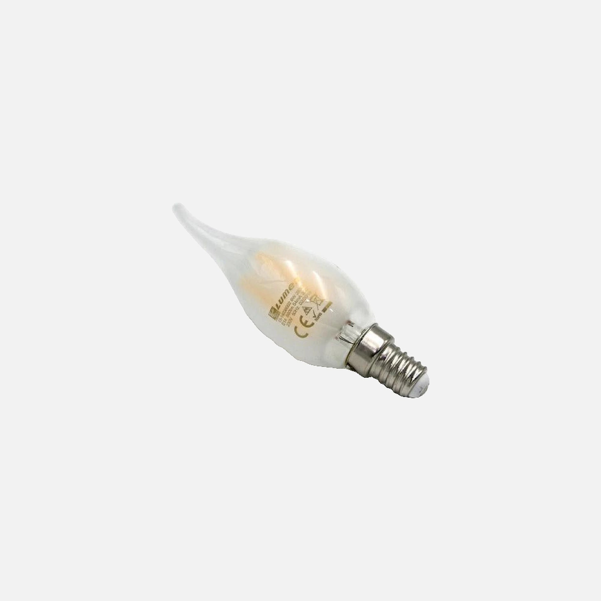 AD LED COG Frosted Candle With Tail - E14 4W 230V Warm White 2800K
