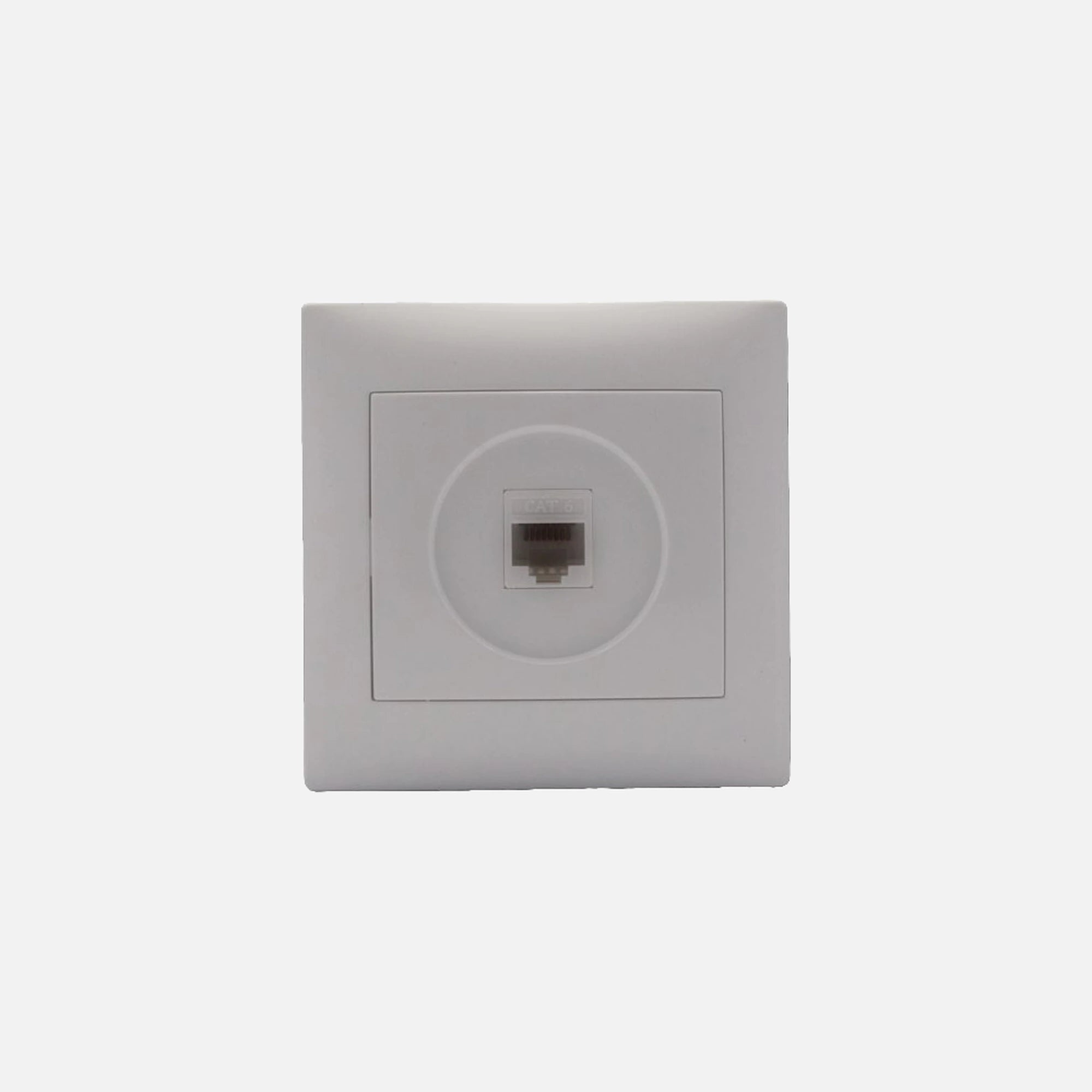 Stinel Single Socket - Cat6 White