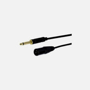 GBC 14.1701.10 6.3mm Mono Plug to XLR Plug Cable 10m