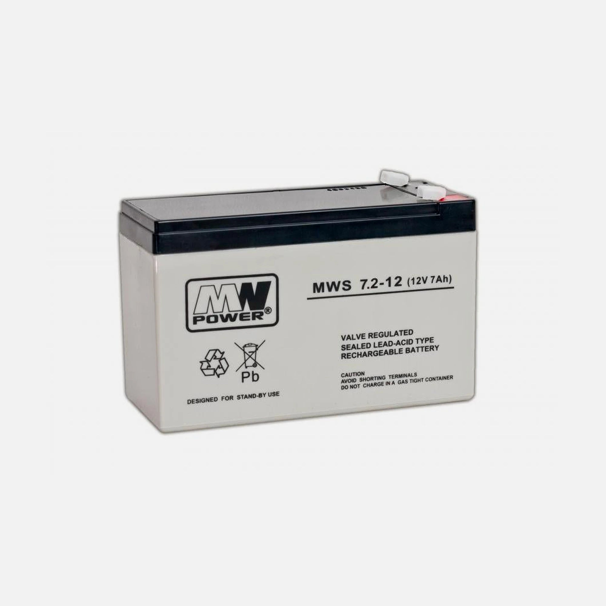 MPL Power Elektro Rechargeable Lead Battery - VRLA MWS 12V/7.2Ah