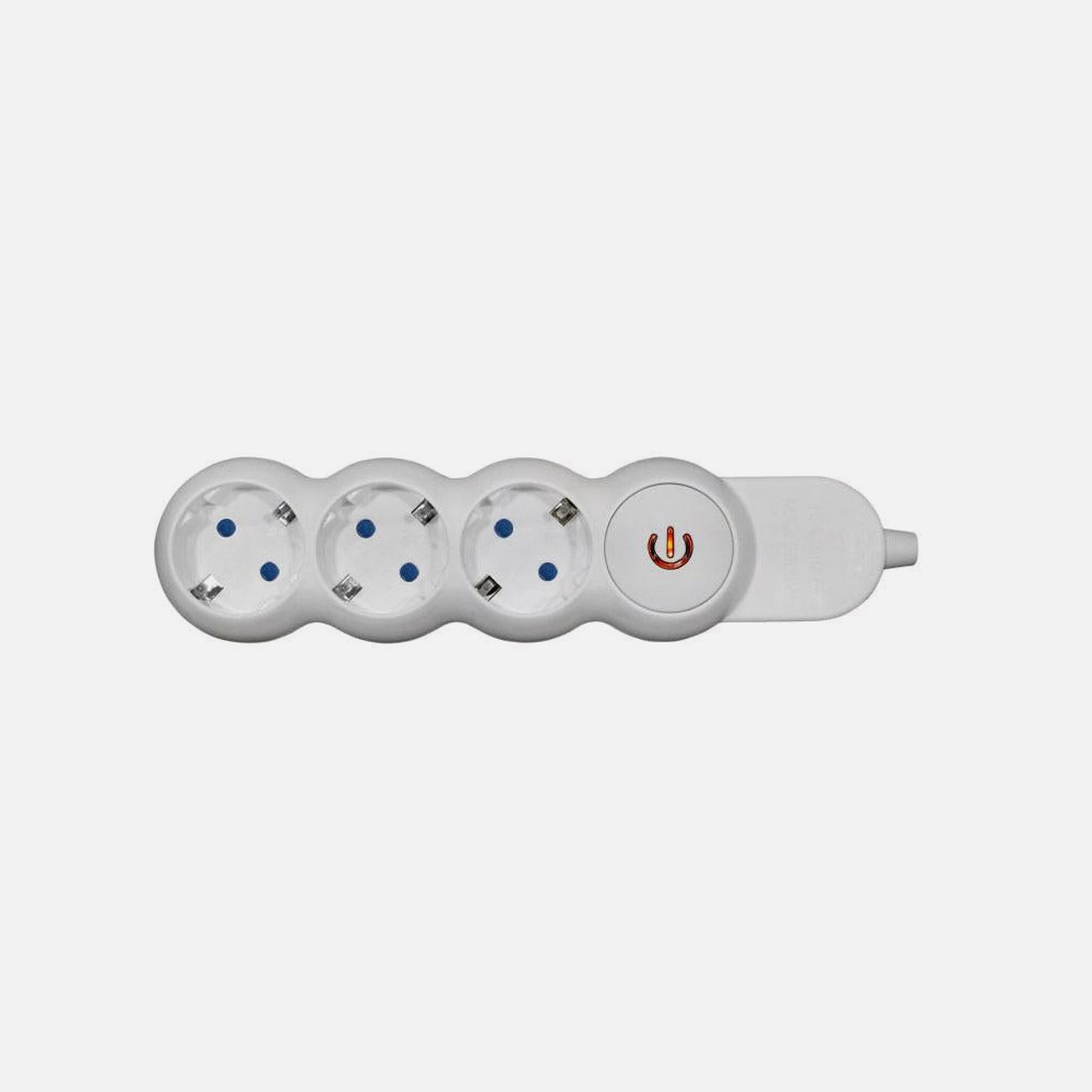 AD Power Strip Bubble 3-Outlet LED Switch No Cable