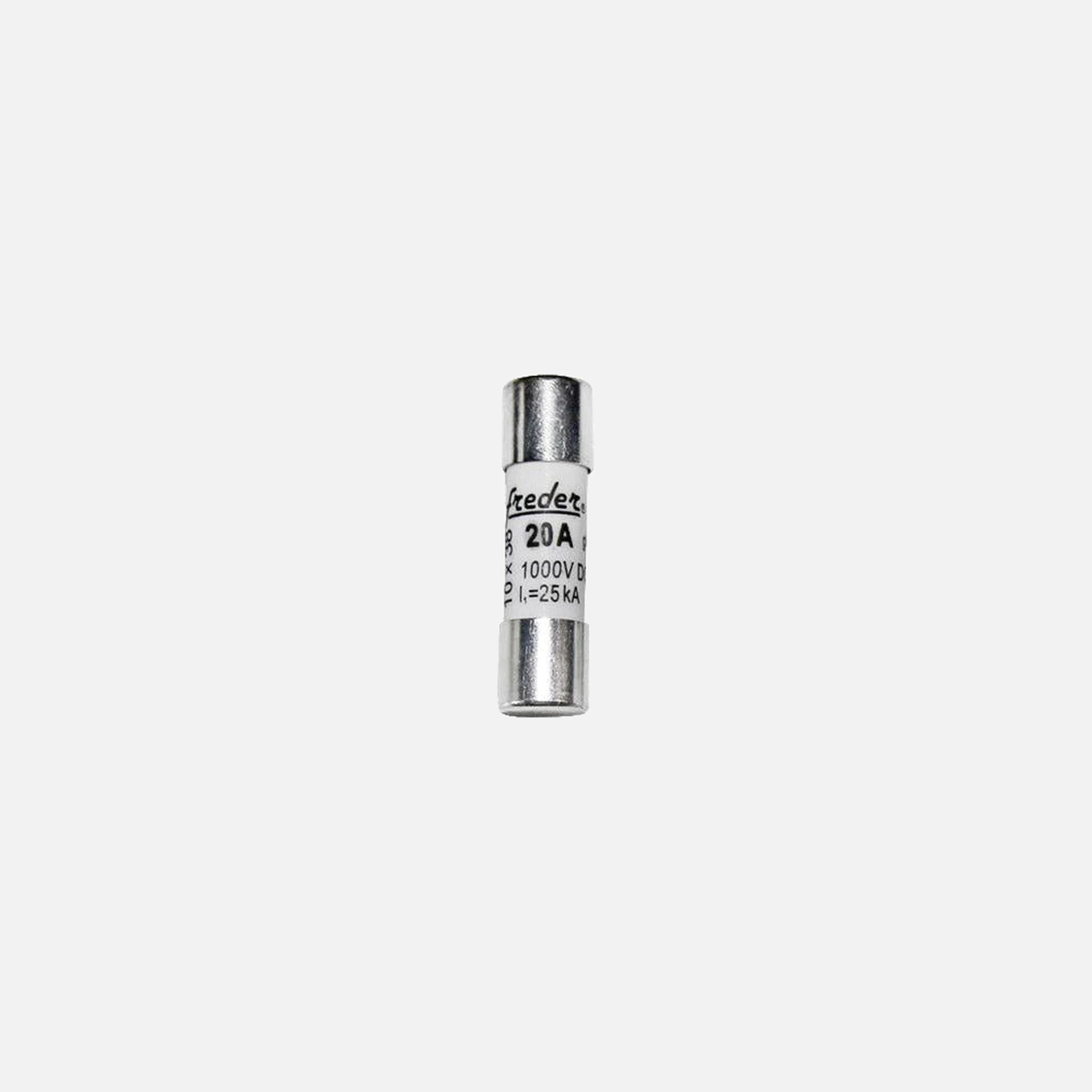 AD Photovoltaic Cylindrical Cartridges 10x38mm 20Α 1000vdc FREDER