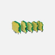 Rail terminals 10JD Yellow/Green