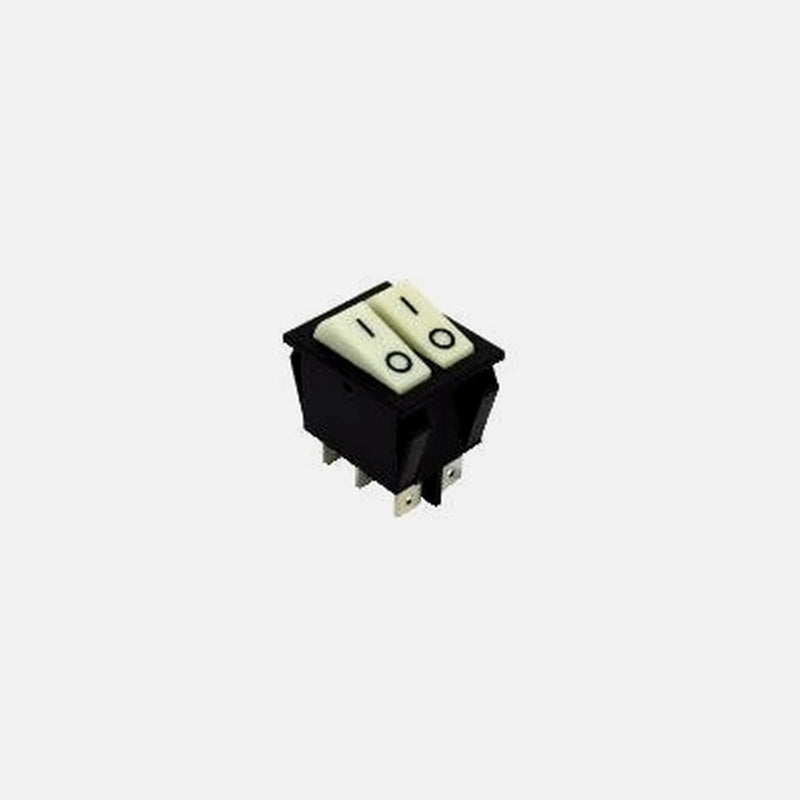 GBC 24.2550.10 - Switch with light ON-OFF-ON Double - Unipolar 6 contacts 15A