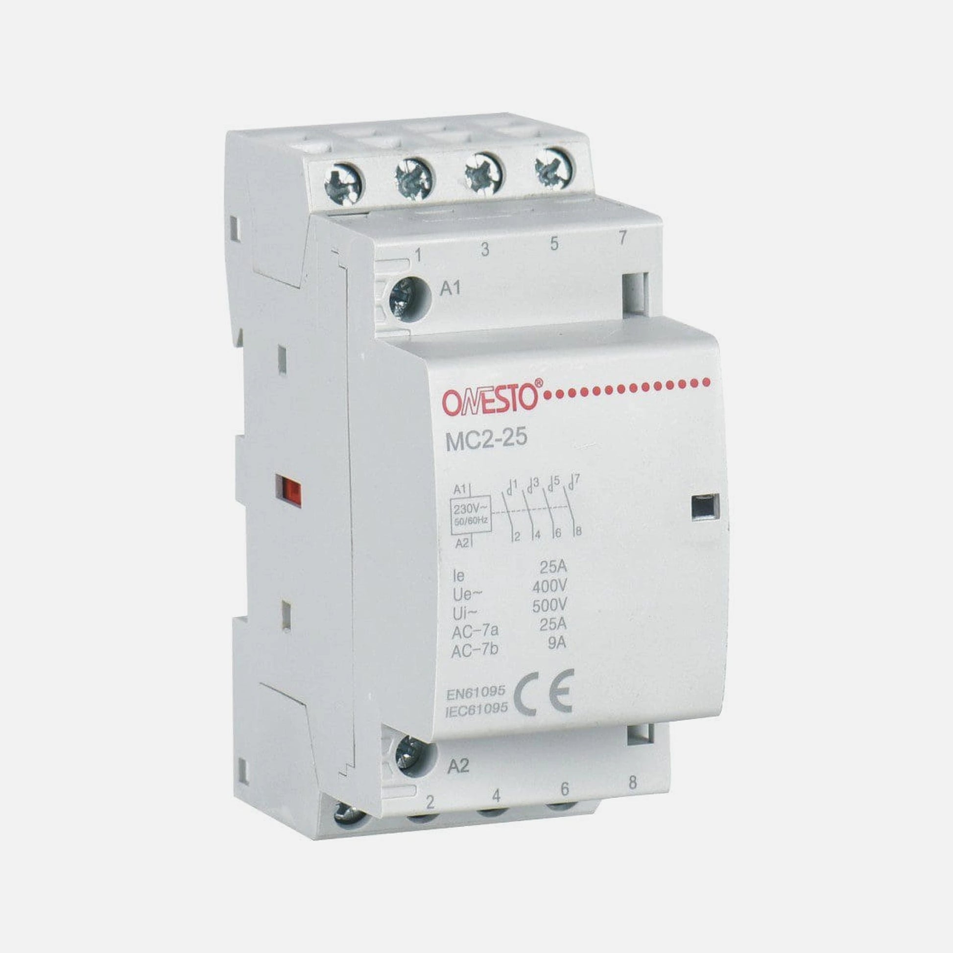 RP Power Relay 4P 25A 4NO 230V ONESTO