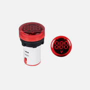 EL-AC Digital Red Voltmeter 12-500V Φ22