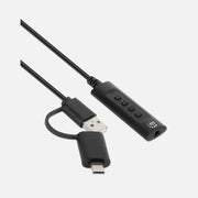 Manhattan IUSB-DAC-COMBO - USB-C & USB-A to 3.5mm Jack Cable