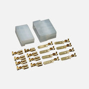 GBC 18.4008.00 - Faston Connector Set of 8 pcs Male+Female 6.35mm